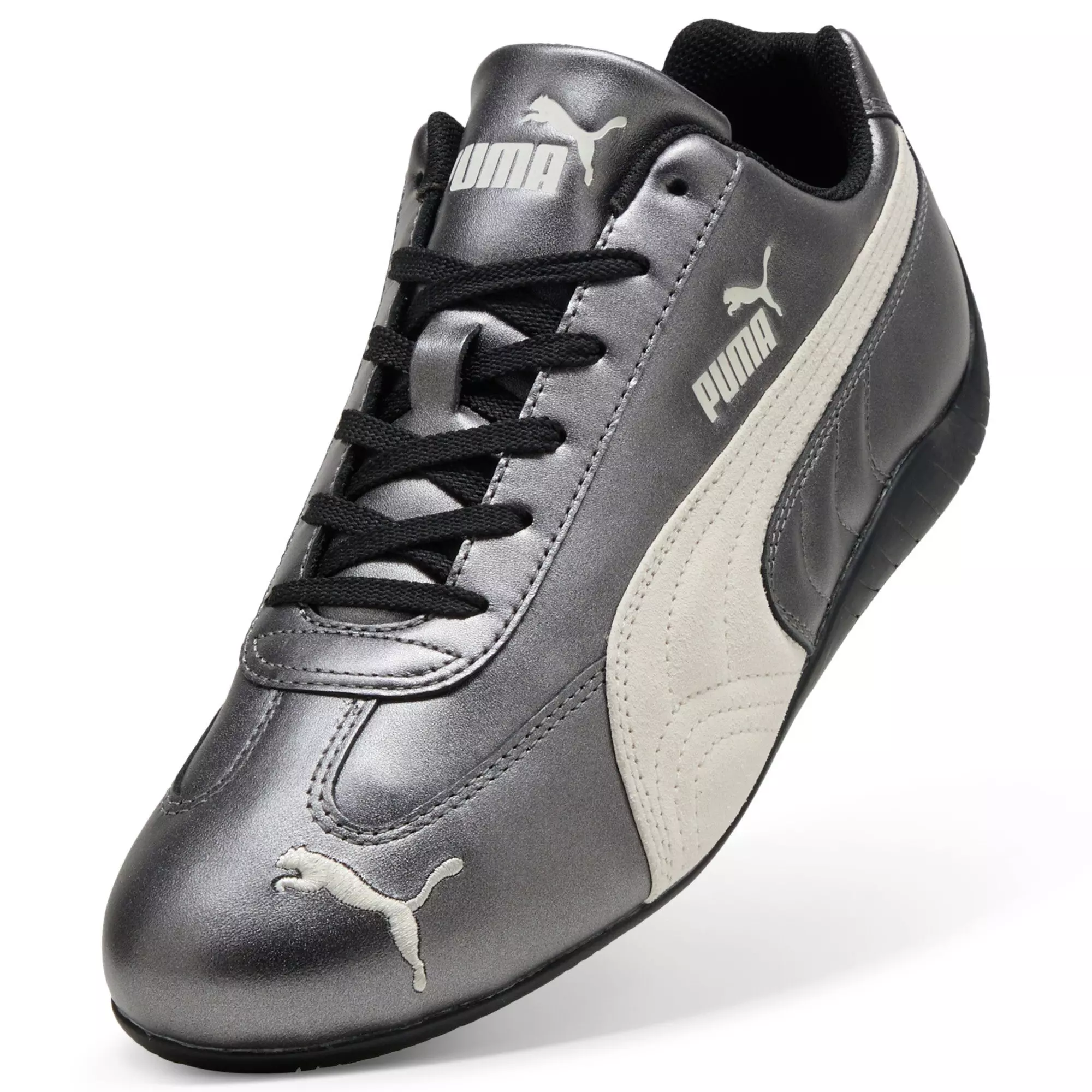 PUMA Speedcat Metallic "PUMA Black/Warm White" Men's Shoe - BLACK/WHITE