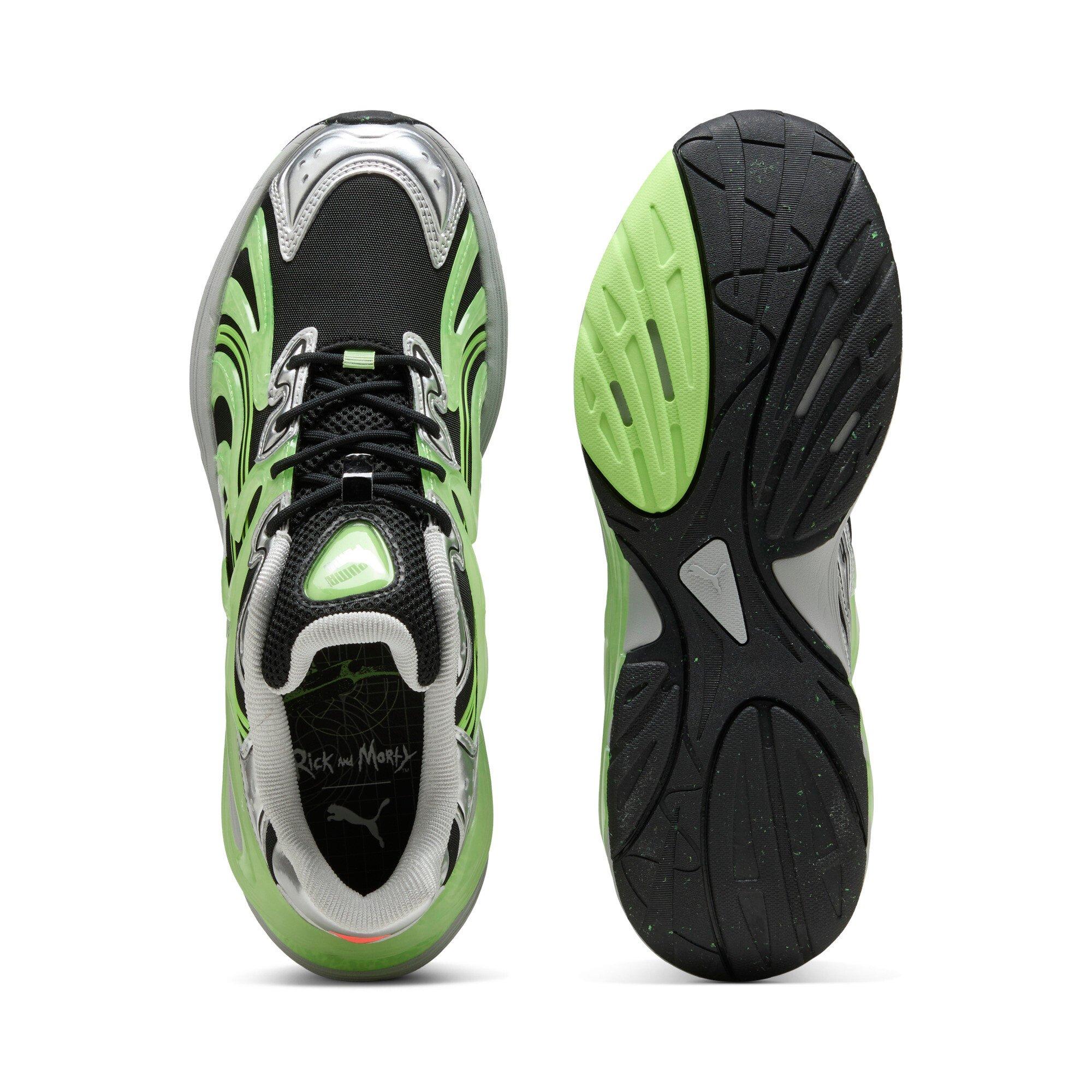 PUMA Inverse "Rick and Morty" Men's Shoe - BLACK/GREEN Thumbnail View 6