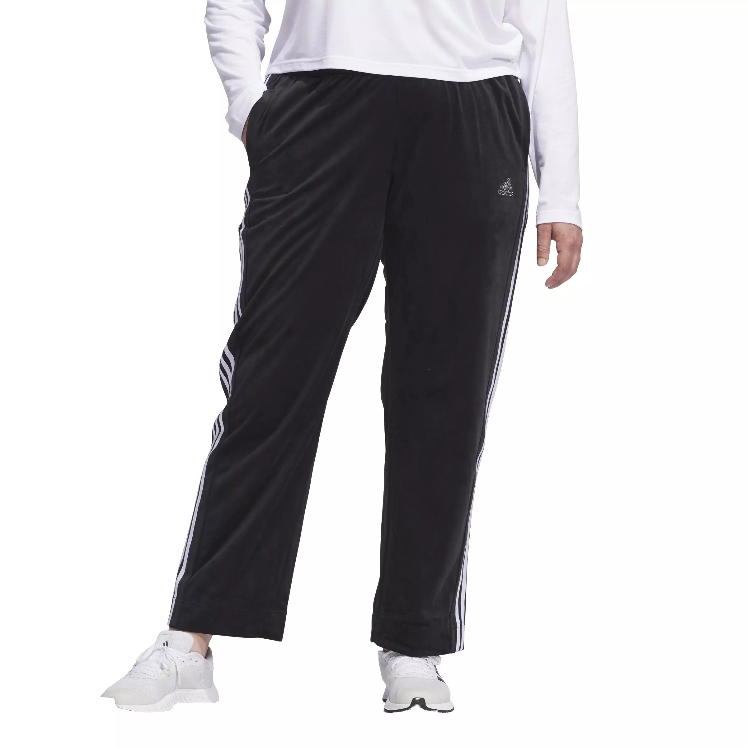 adidas Women's Y2K Glam Tracksuit Pants-Black - BLACK