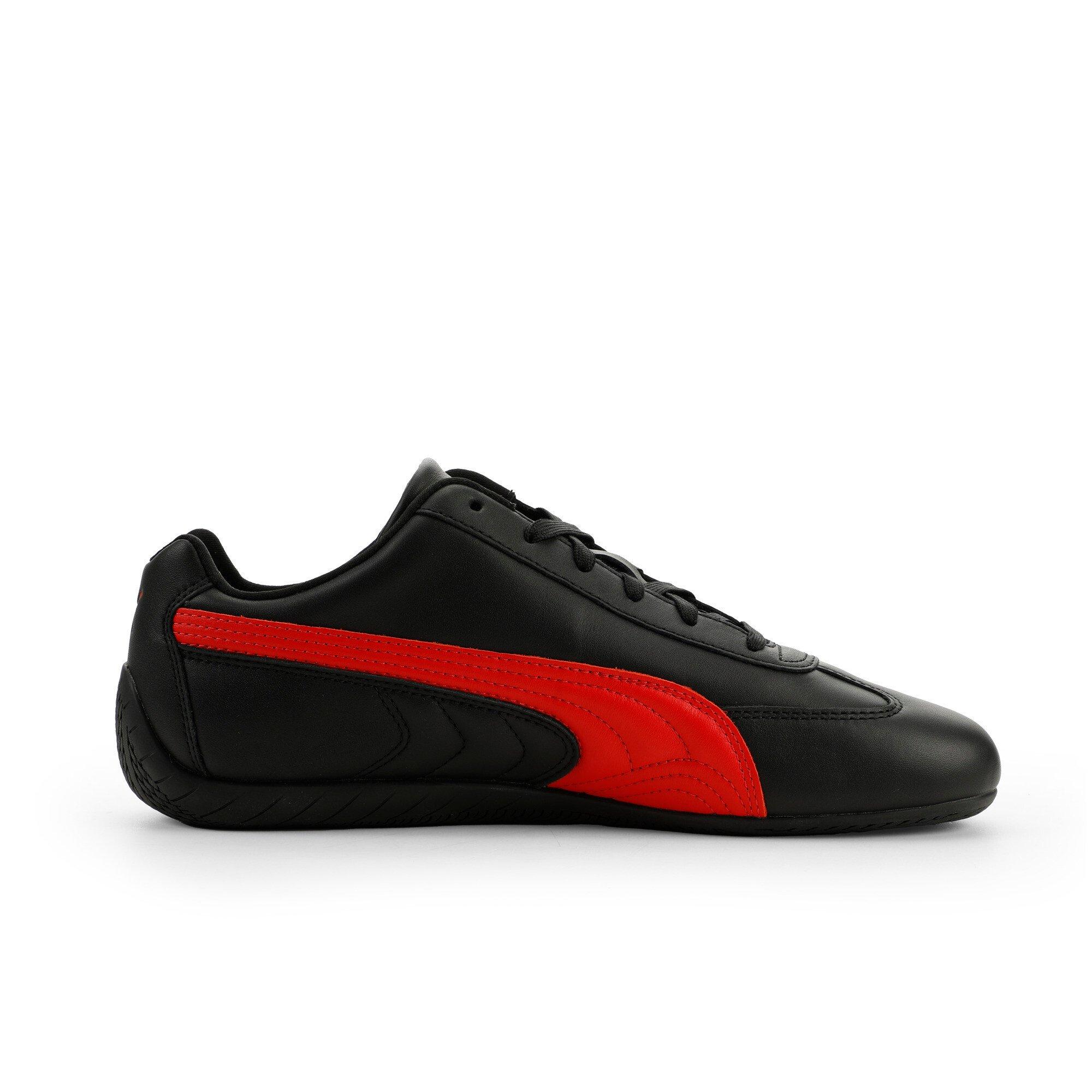 PUMA Speedcat Full Leather "Black/Red" Men's Shoe - BLACK/RED Thumbnail View 2