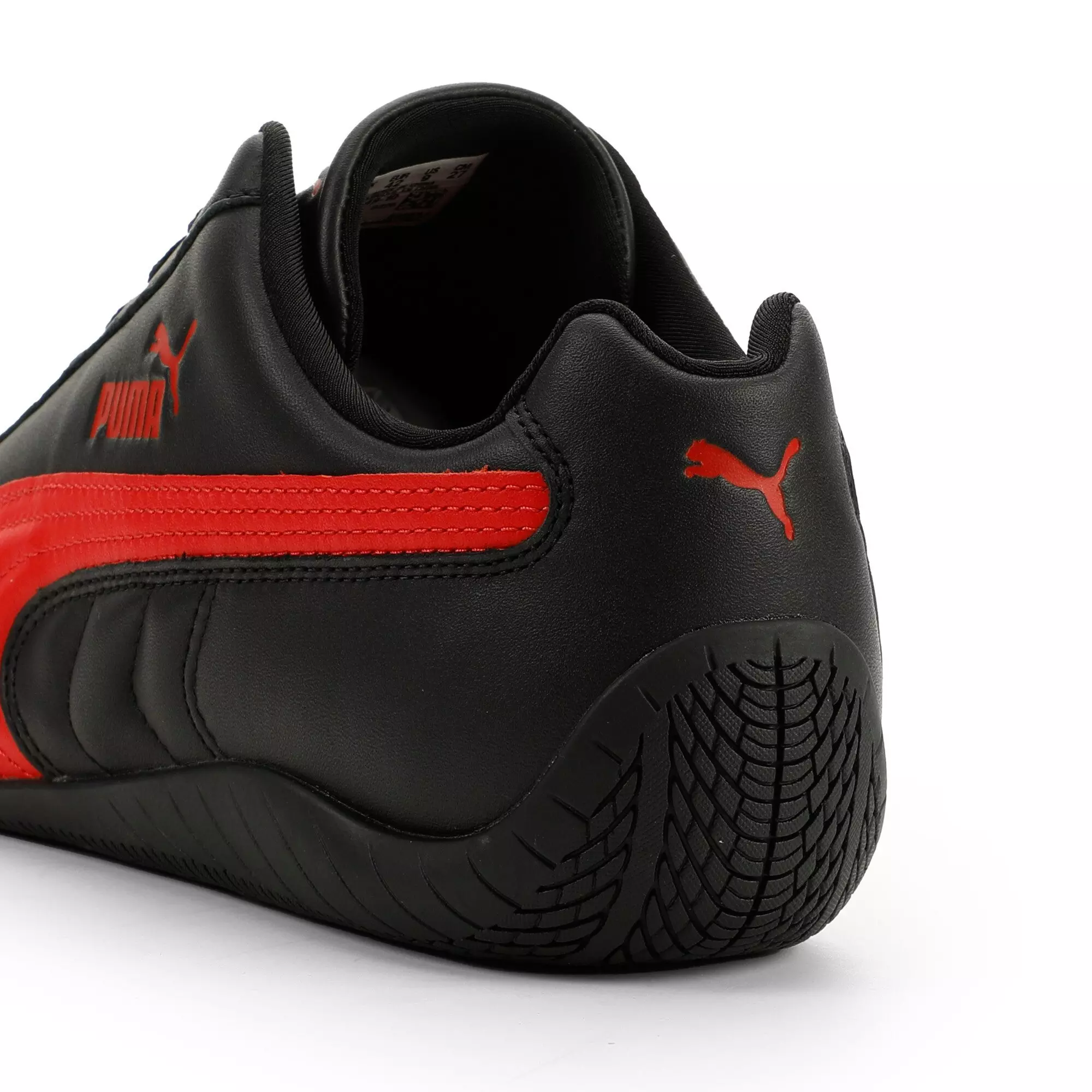 PUMA Speedcat Full Leather "Black/Red" Men's Shoe - BLACK/RED