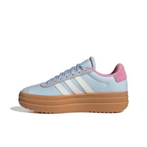adidas VL Court Bold "Crystal Sky/Core White/St Tropic Bloom" Grade School Girls' Shoe - SKY/WHITE/BLOOM