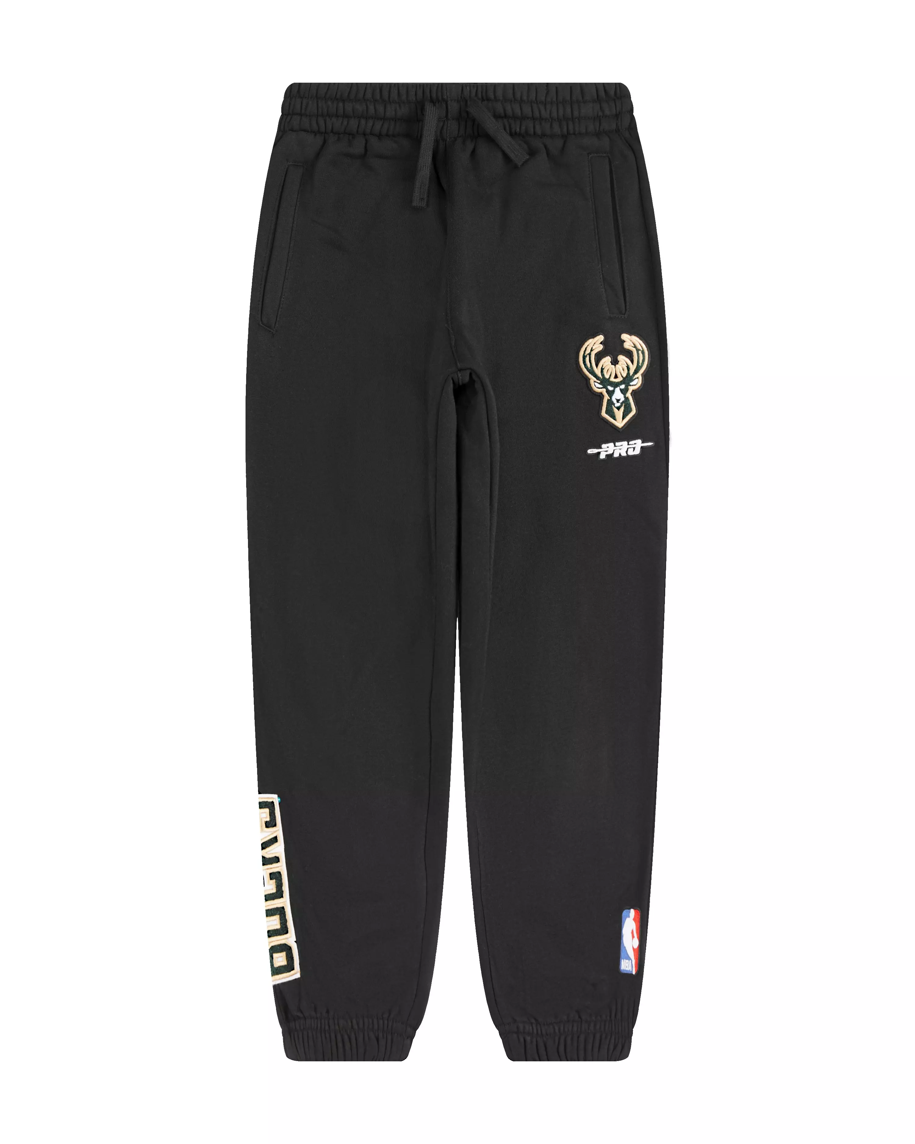 Pro Standard Little Boys' NBA Milwaukee Bucks Classic Fleece Sweatpants - Black - BLACK