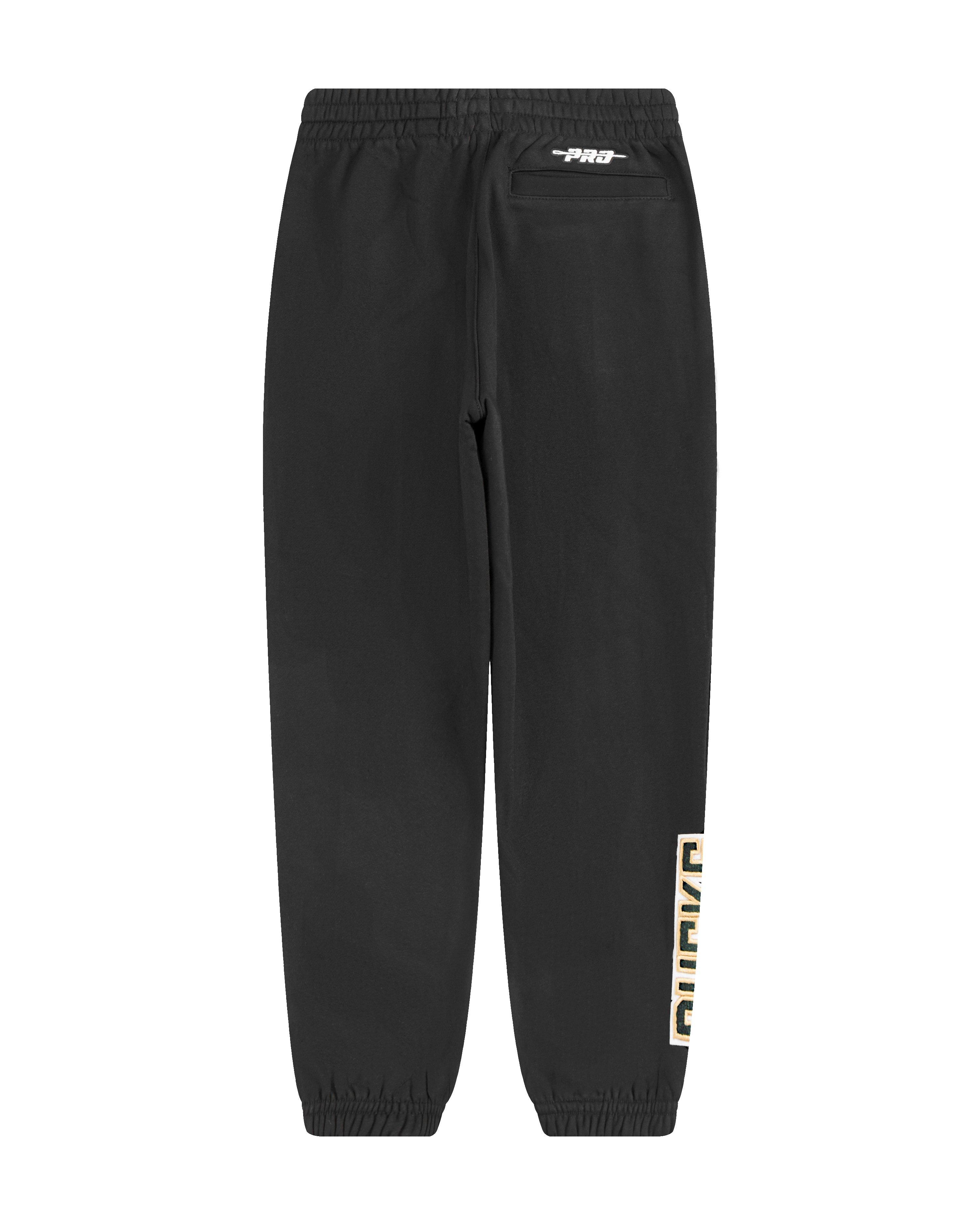 Pro Standard Little Boys' NBA Milwaukee Bucks Classic Fleece Sweatpants -Black - BLACK Thumbnail View 2