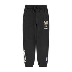 Pro Standard Little Boys' NBA Milwaukee Bucks Classic Fleece Sweatpants -Black
