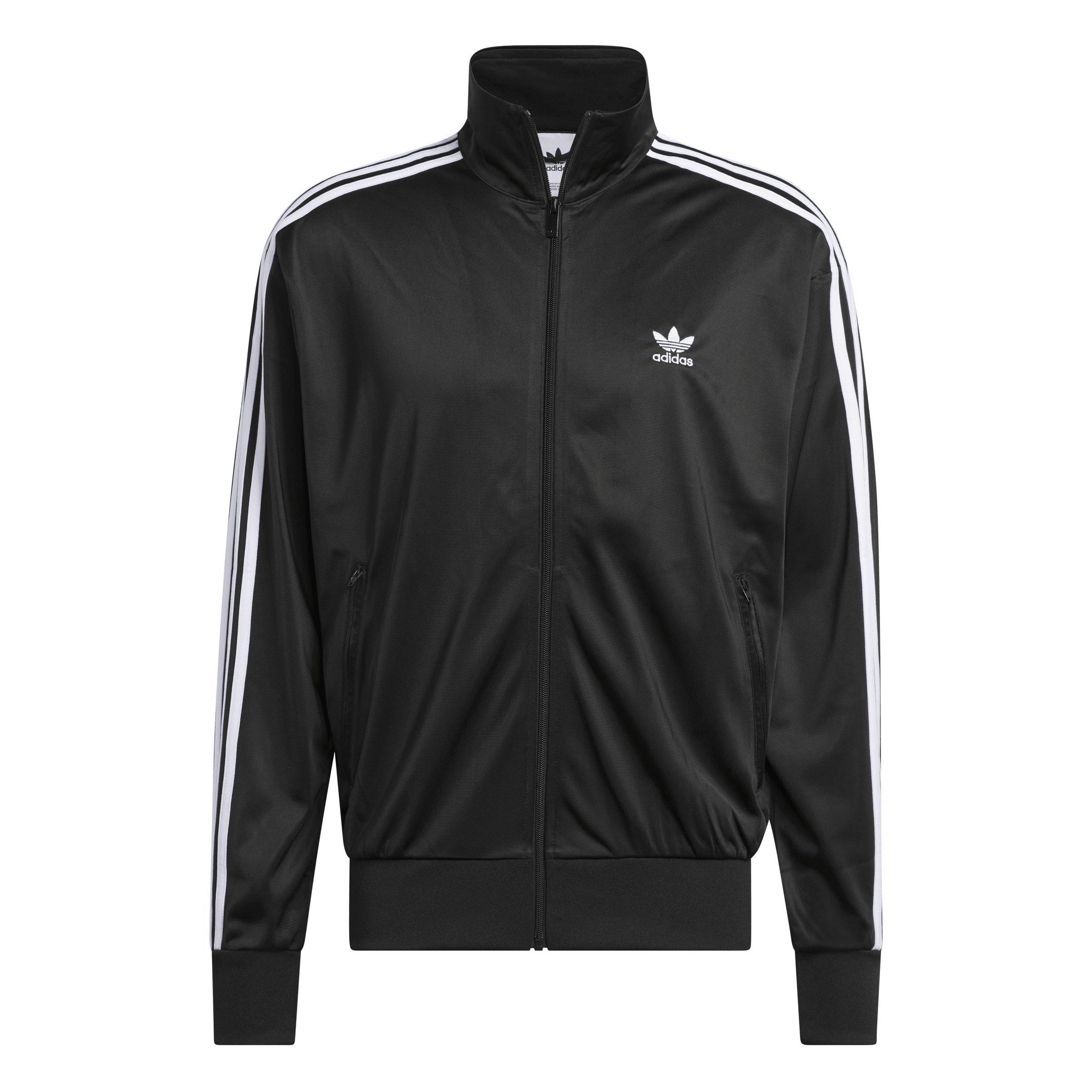 adidas Originals Men's Adicolor Classics Firebird Tracktop- Black