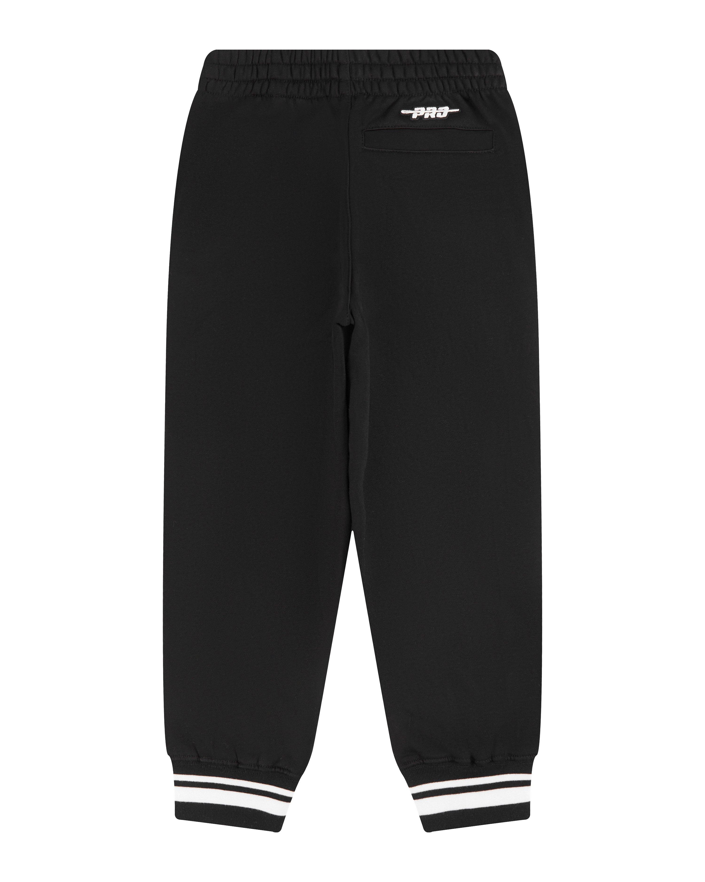 Pro Standard Little Boys' NBA Milwaukee Bucks Retro Classic Rib Fleece Sweatpants -Black - BLACK Thumbnail View 2