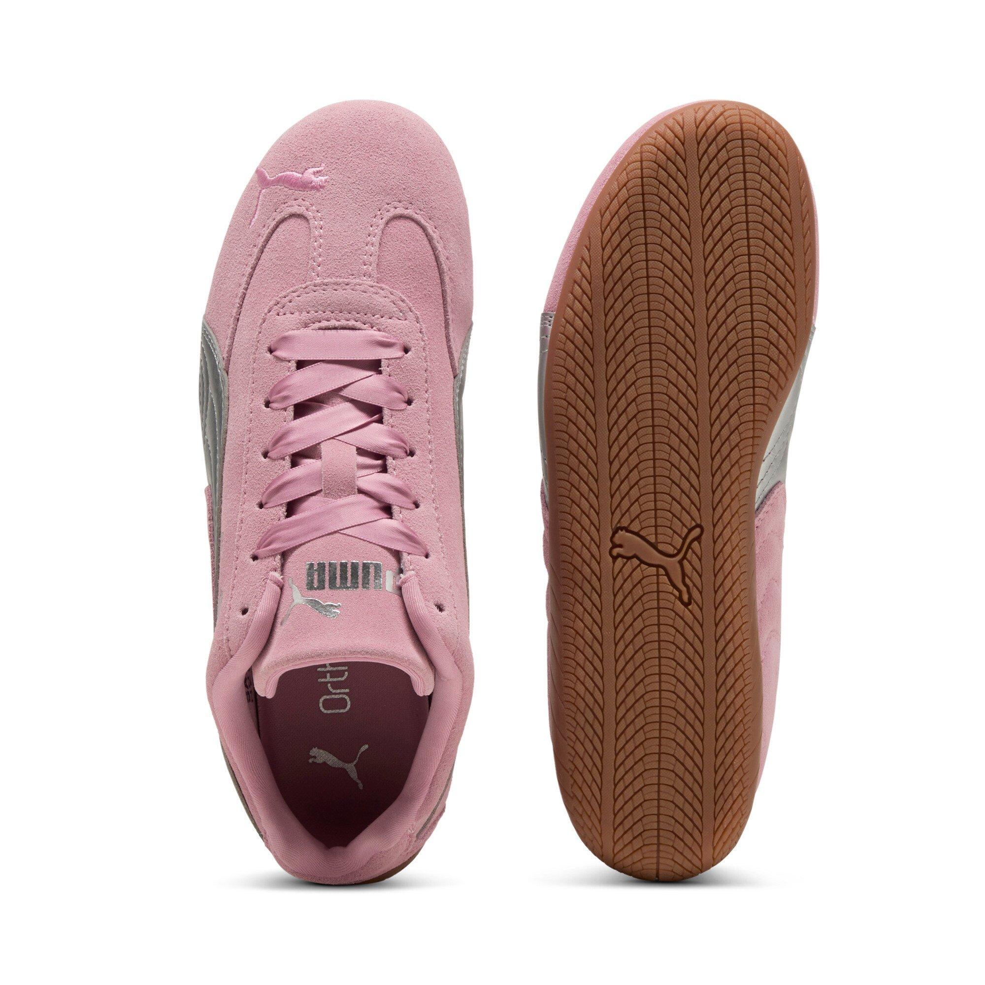 PUMA Speedcat Metallic Grade School Girls' "Poised Pink/PUMA Silver" Shoe