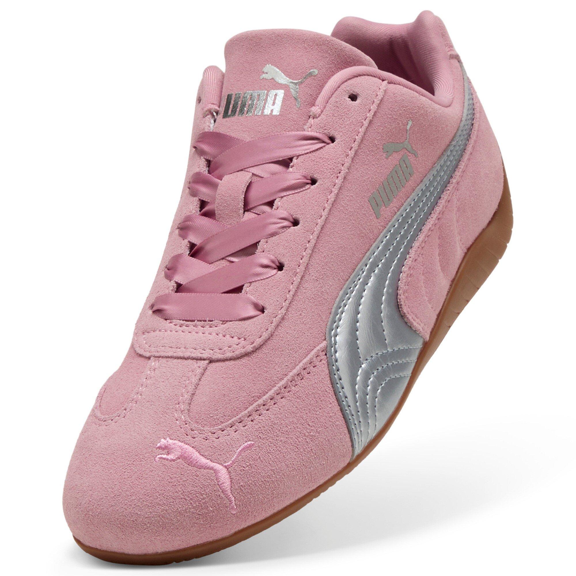 PUMA Speedcat Metallic Grade School Girls' "Poised Pink/PUMA Silver" Shoe