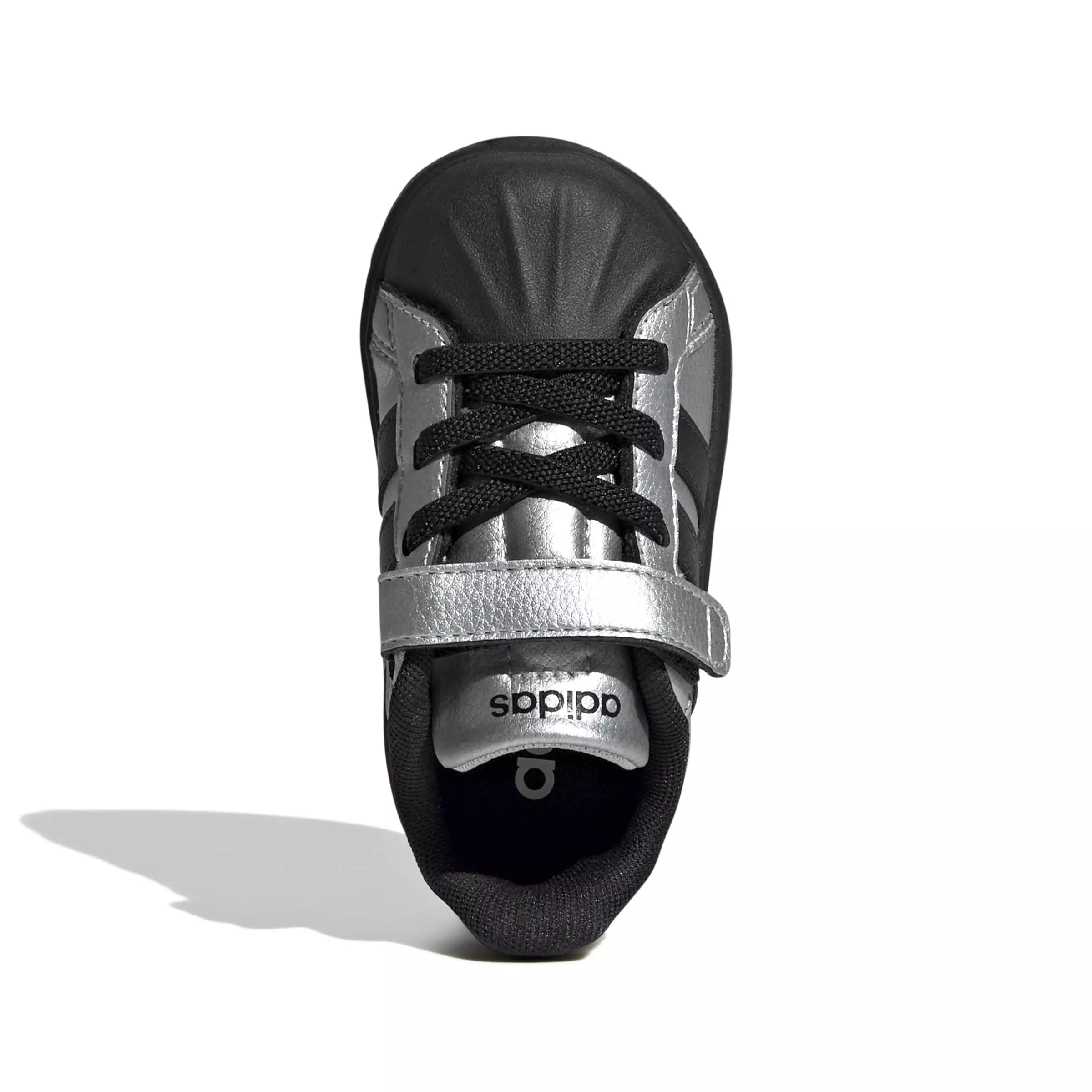adidas Streettalk "Silver Metallic/Core Black/Silver Metallic" Infant Girls' Shoe - SILVER/BLACK/SILVER