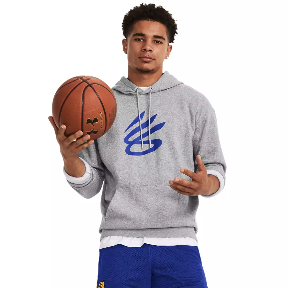 Under Armour Men's Curry Splash Hoodie - GREY/ROYAL