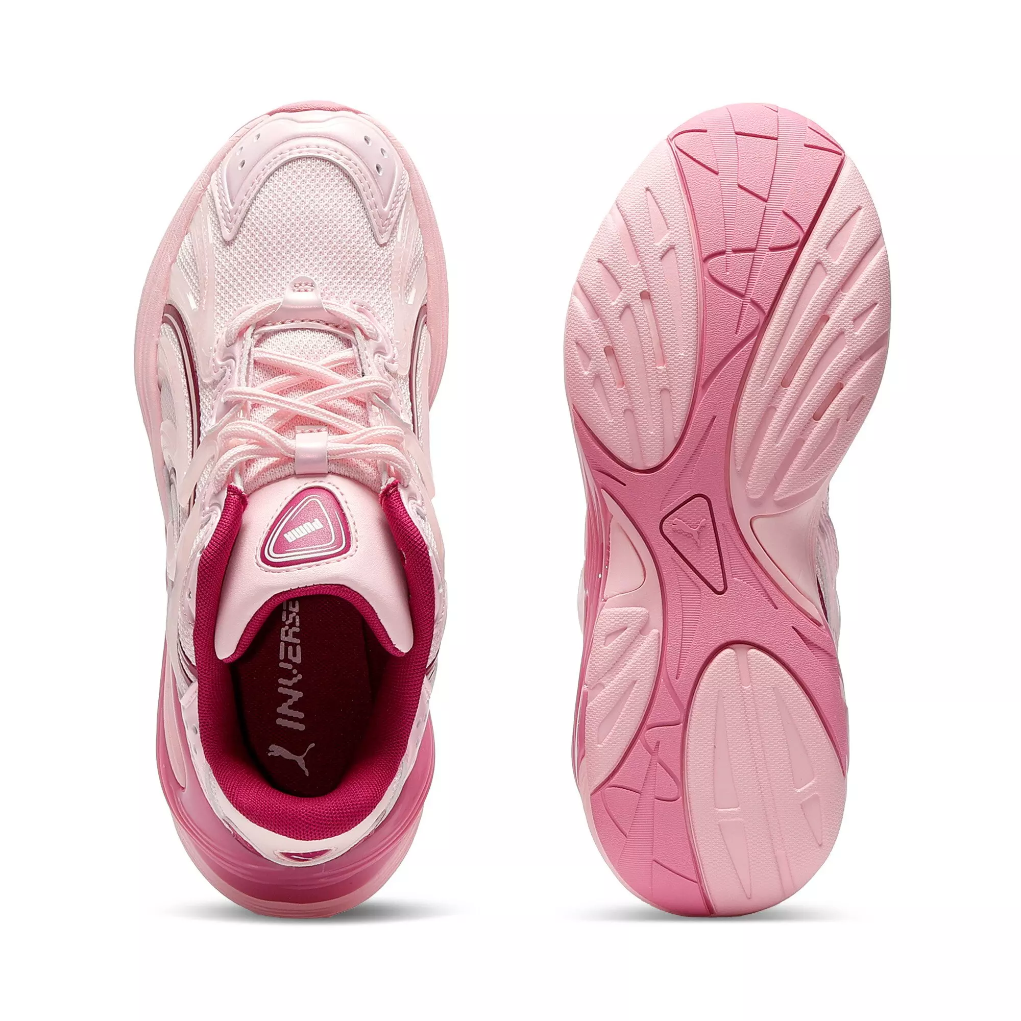 PUMA Inverse Glimmer "Whisp Of Pink/Jasmine Flower/Magenta Gleam" Grade School Girls' Shoe - PINK/JASMINE/MAGENTA