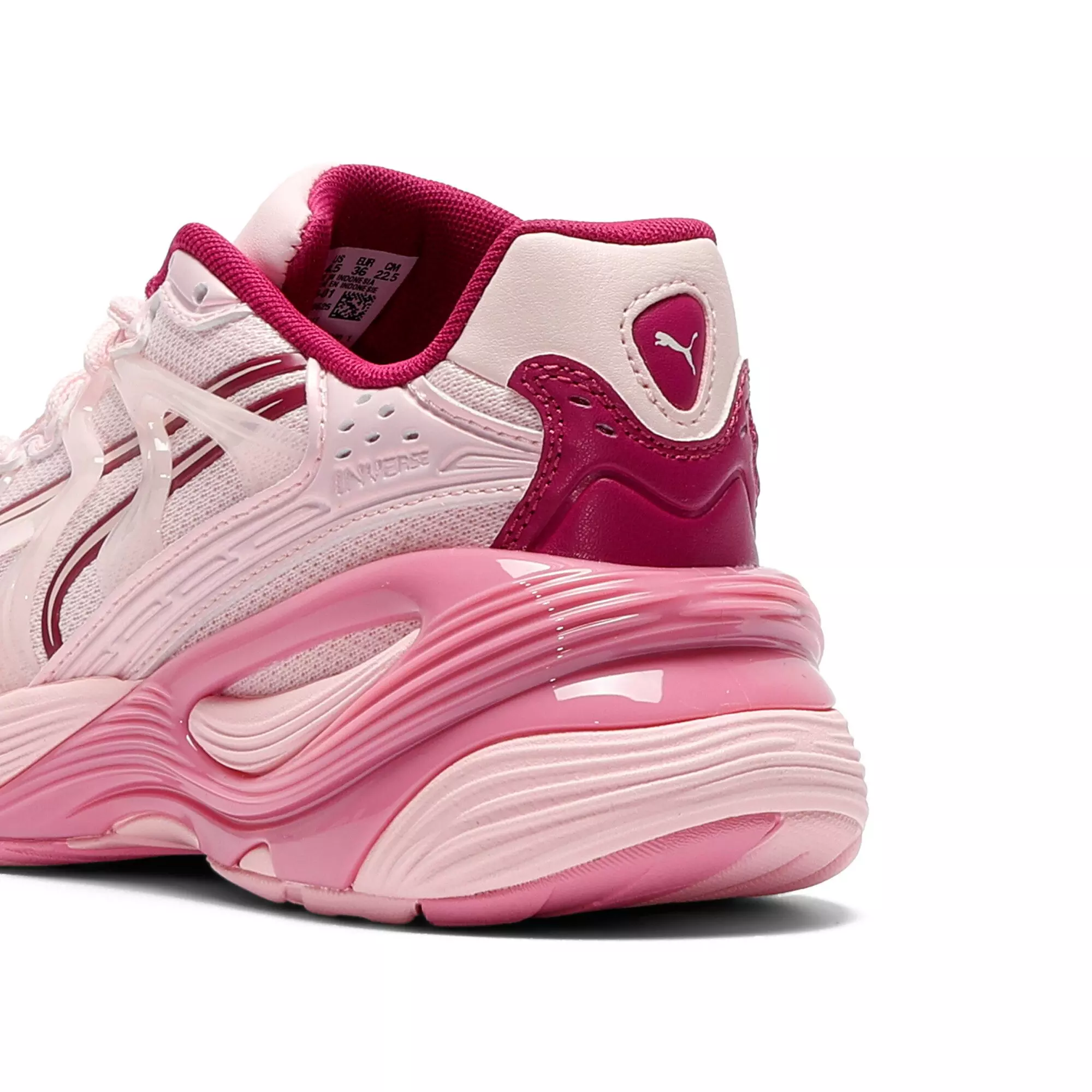 PUMA Inverse Glimmer "Whisp Of Pink/Jasmine Flower/Magenta Gleam" Grade School Girls' Shoe - PINK/JASMINE/MAGENTA