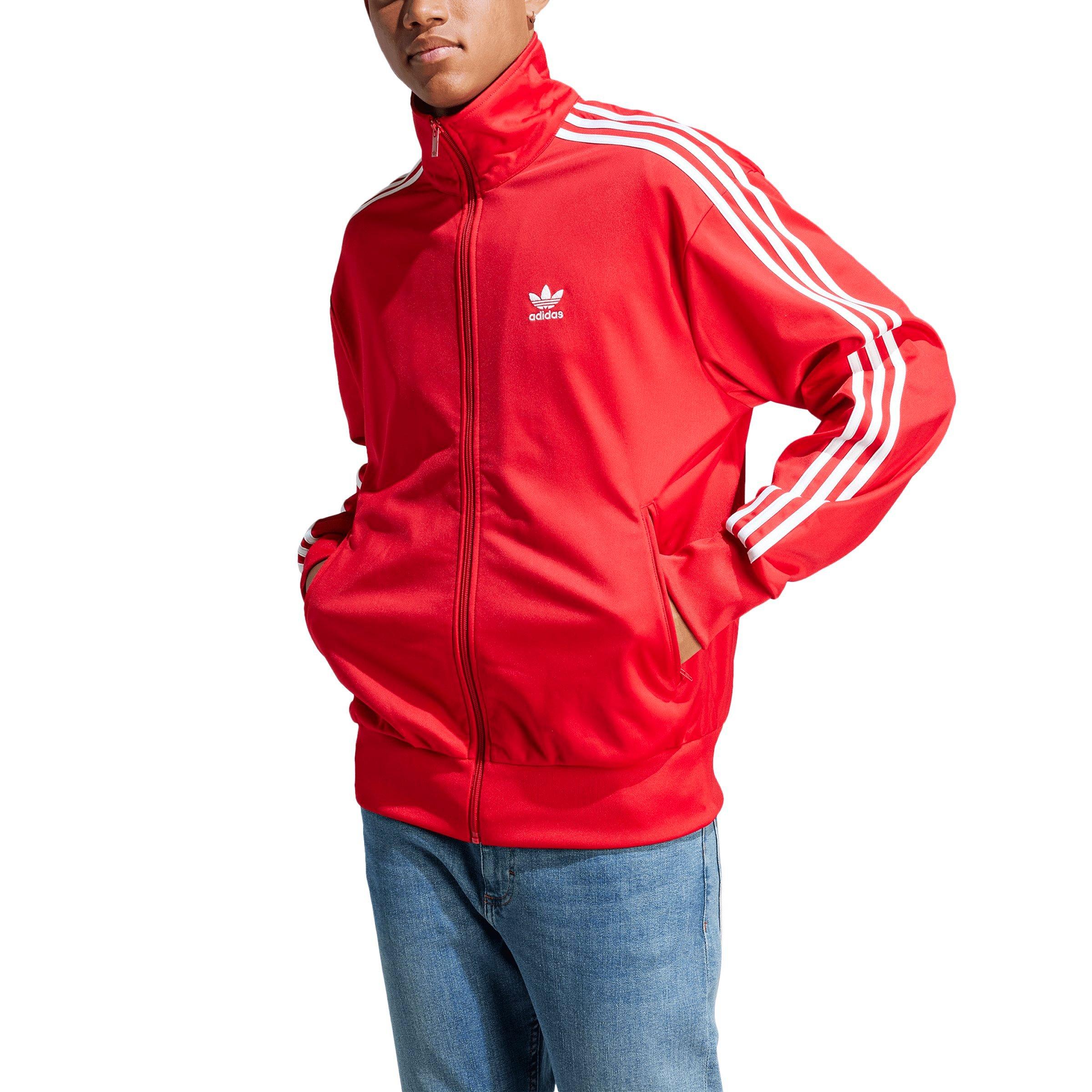 adidas Originals Men's Adicolor Classics Firebird Tracktop- Red - RED Thumbnail View 1