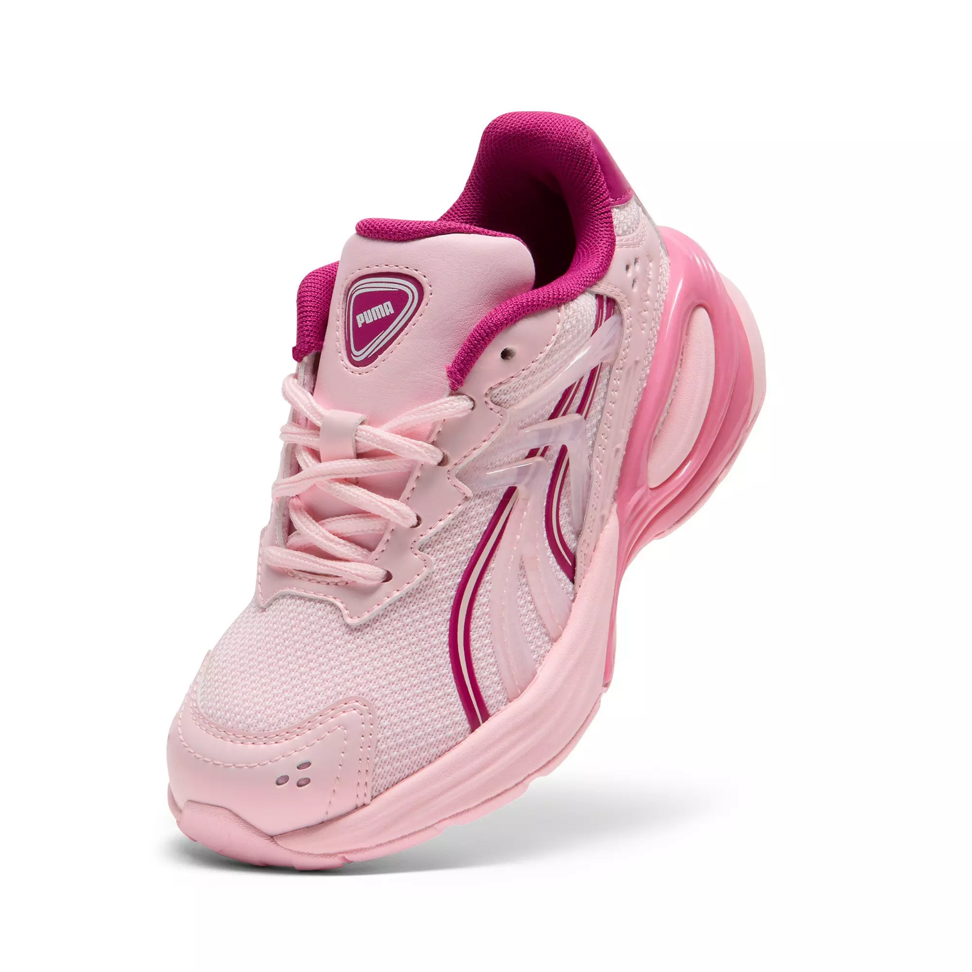 PUMA Inverse Glimmer "Whisp Of Pink/Jasmine Flower/Magenta Gleam" Preschool Girls' Shoe - PINK/JASMINE/MAGENTA