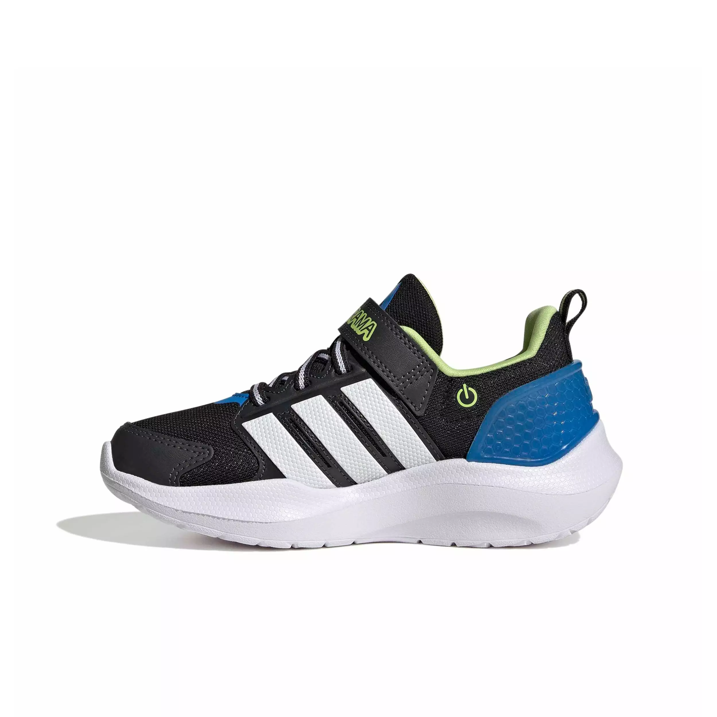 adidas Lightorama Runner "Core Black/Ftwr White/Lucid Ray Blue" Preschool Boys' Shoe - BLACK/WHITE/BLUE