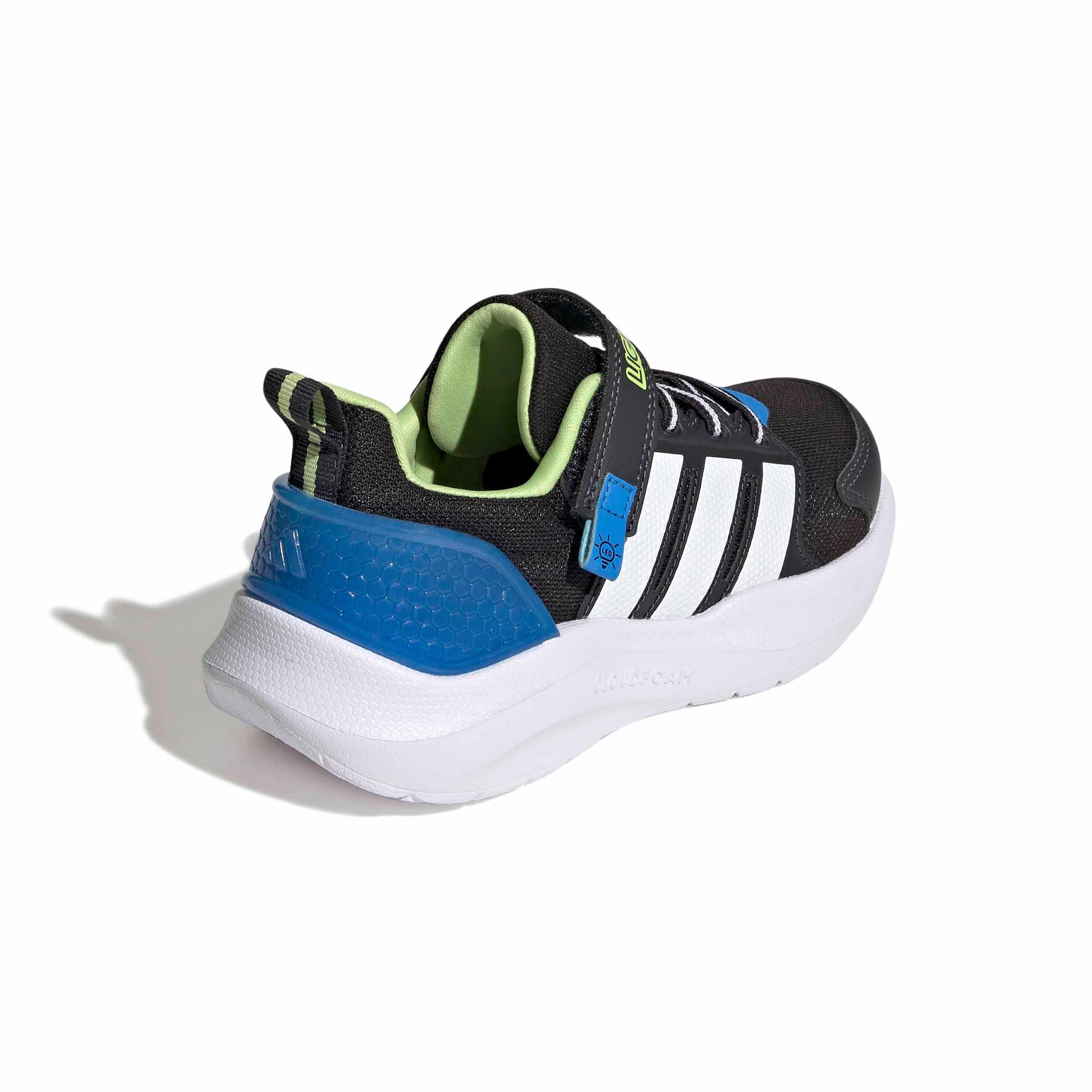 adidas Lightorama Runner "Core Black/Ftwr White/Lucid Ray Blue" Preschool Boys' Shoe - BLACK/WHITE/BLUE