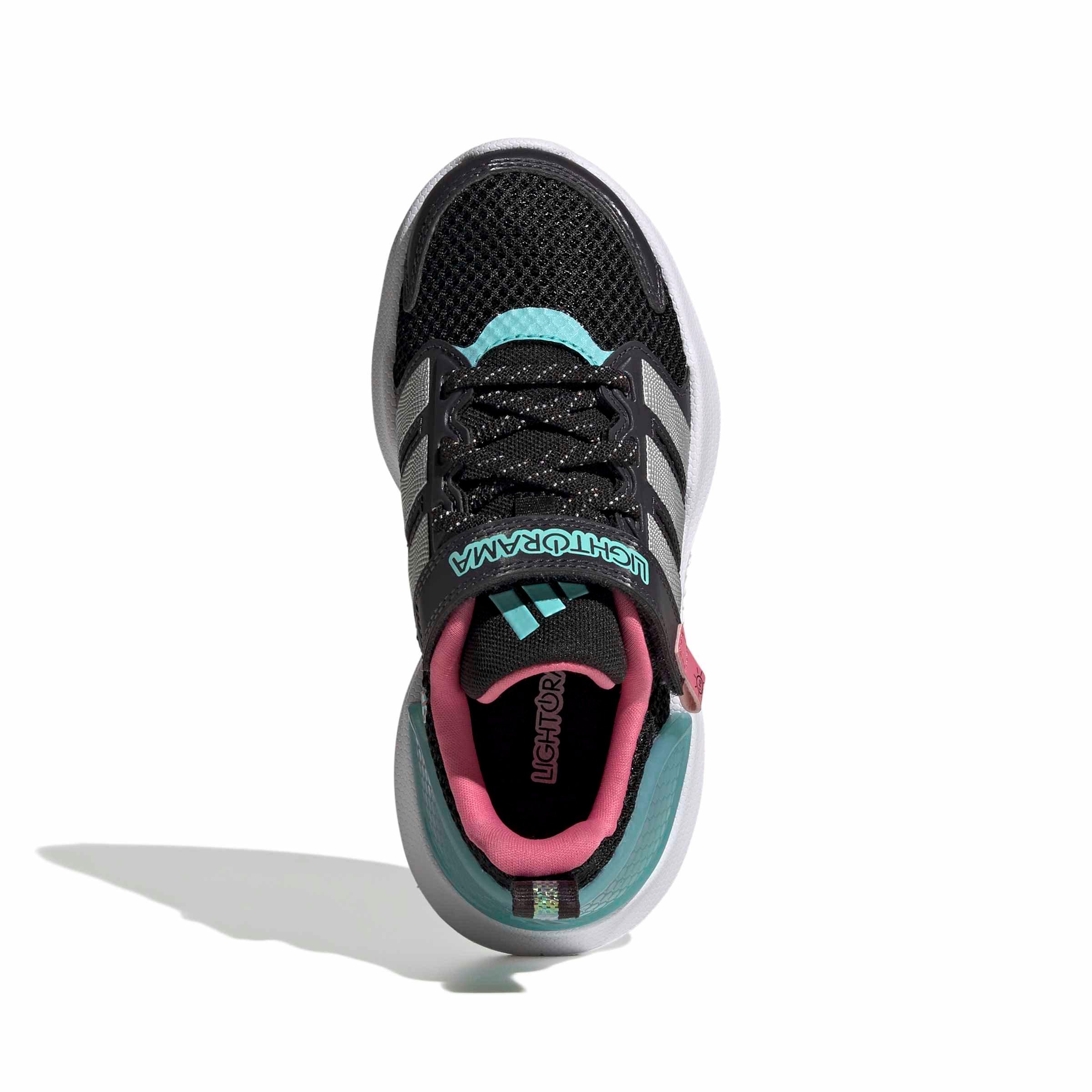 adidas Lightorama Runner "Core Black/Silver Metallic/Aurora Black" Preschool Boys' Shoe - BLACK/SILVER/BLACK