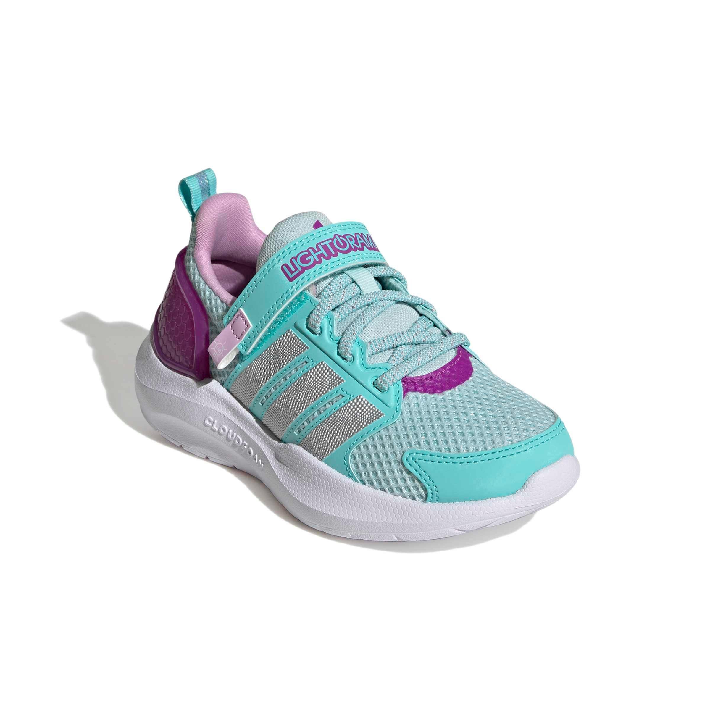 adidas Lightorama Runner "Halo Mint/Silver Metallic/Flash Aqua" Preschool Girls' Shoe - MINT/SILVER/AQUA