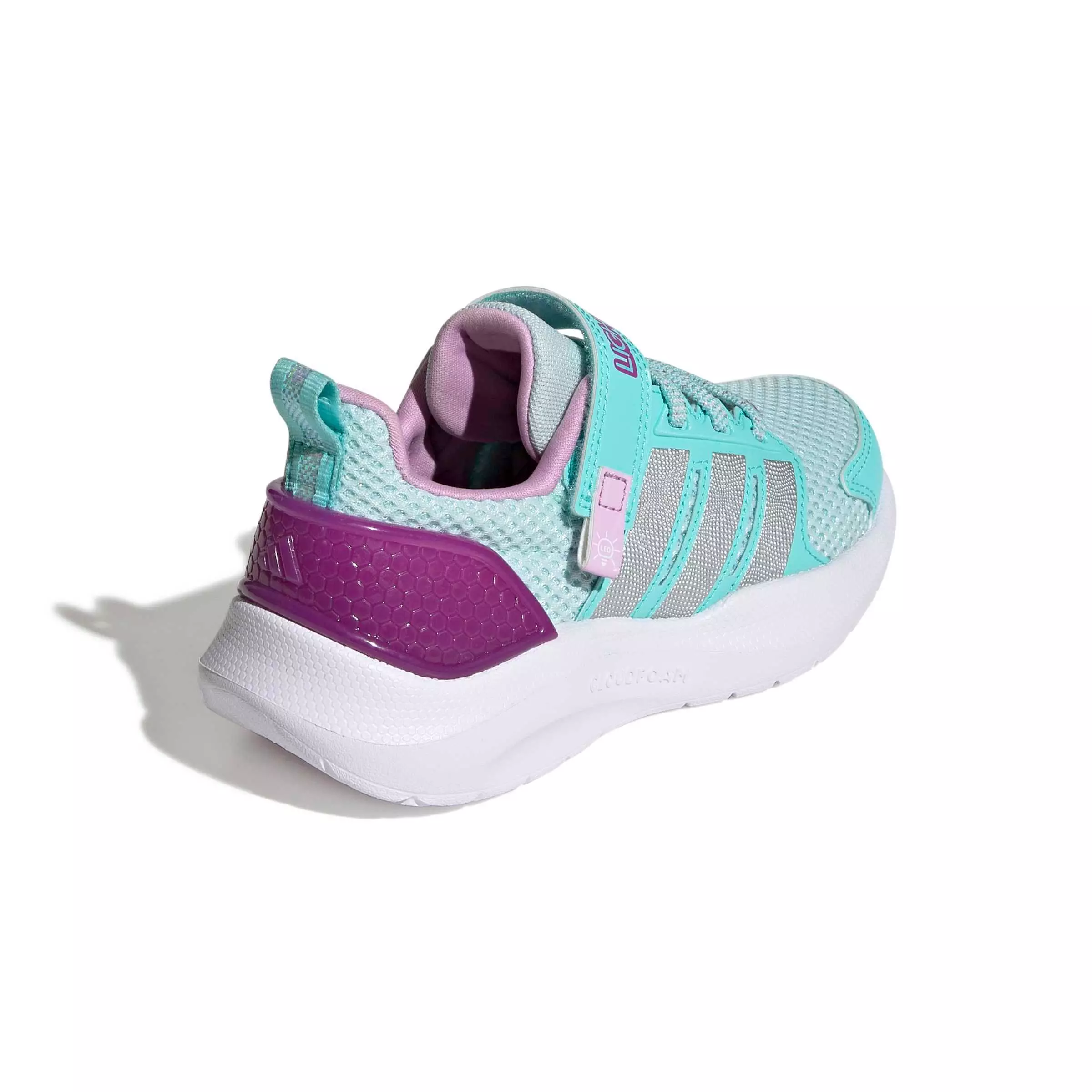 adidas Lightorama Runner "Halo Mint/Silver Metallic/Flash Aqua" Preschool Girls' Shoe - MINT/SILVER/AQUA