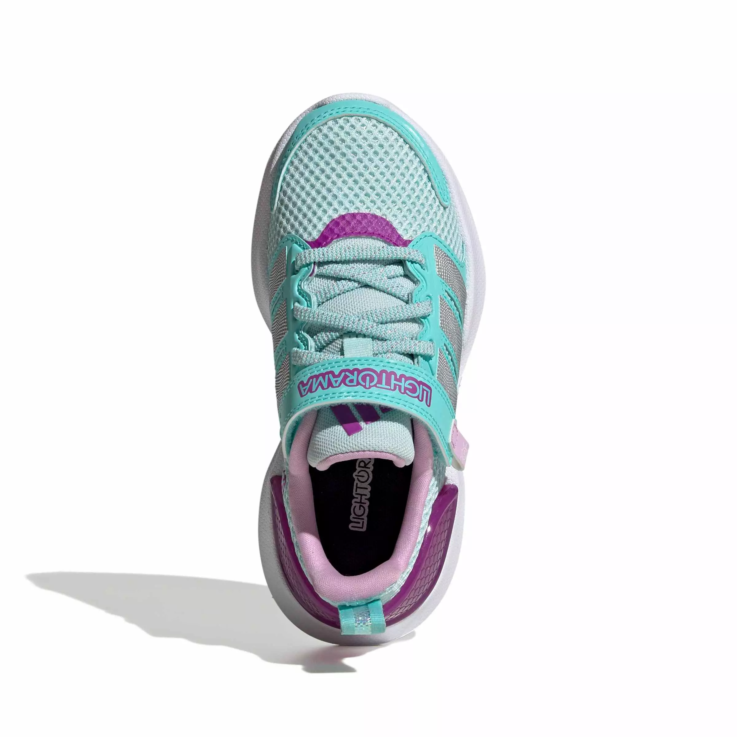 adidas Lightorama Runner "Halo Mint/Silver Metallic/Flash Aqua" Preschool Girls' Shoe - MINT/SILVER/AQUA
