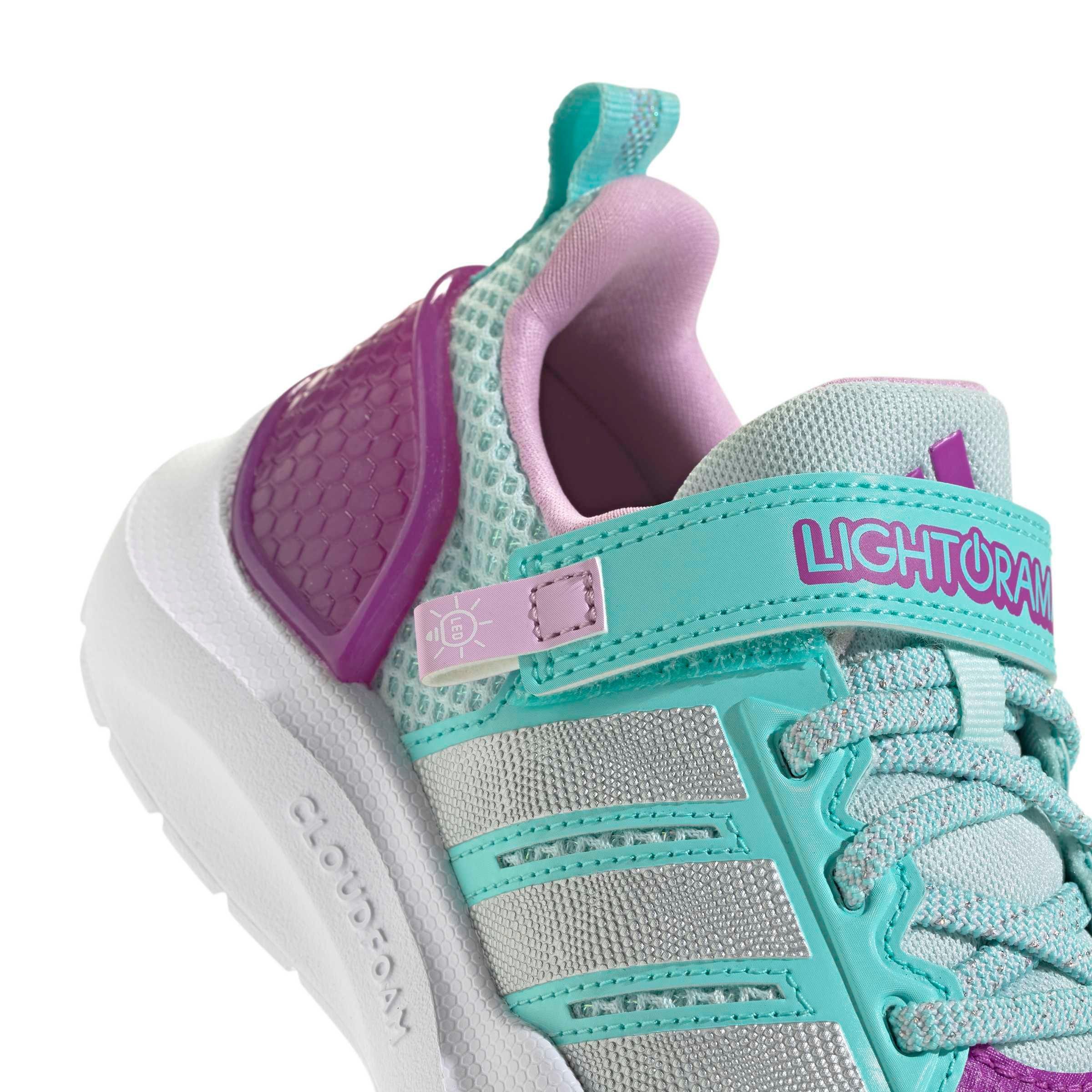 adidas Lightorama Runner "Halo Mint/Silver Metallic/Flash Aqua" Preschool Girls' Shoe - MINT/SILVER/AQUA