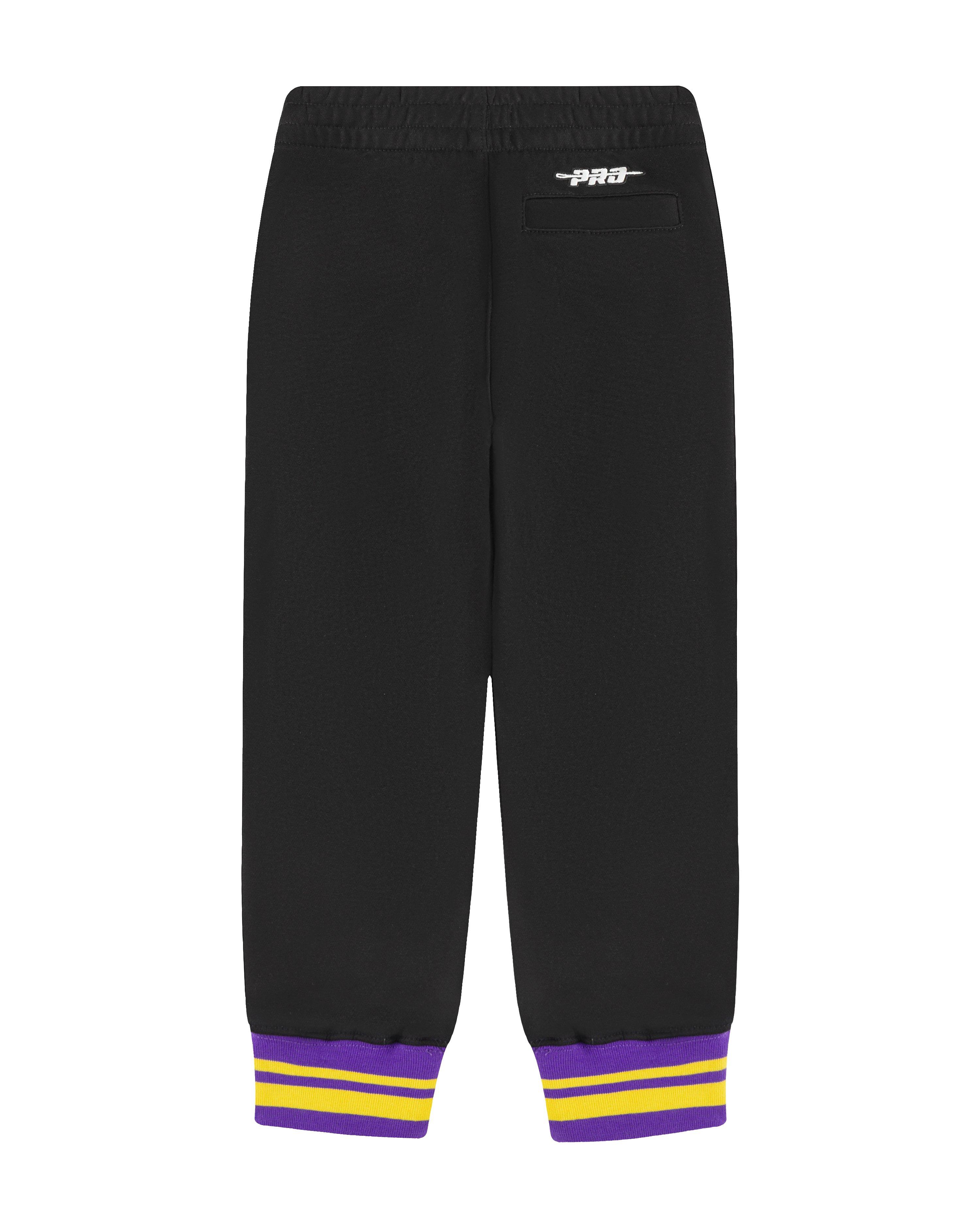 Pro Standard Toddler Boys' Los Angeles Lakers Retro Classic Sweatpants - Black/Purple - BLACK/PURPLE Thumbnail View 2