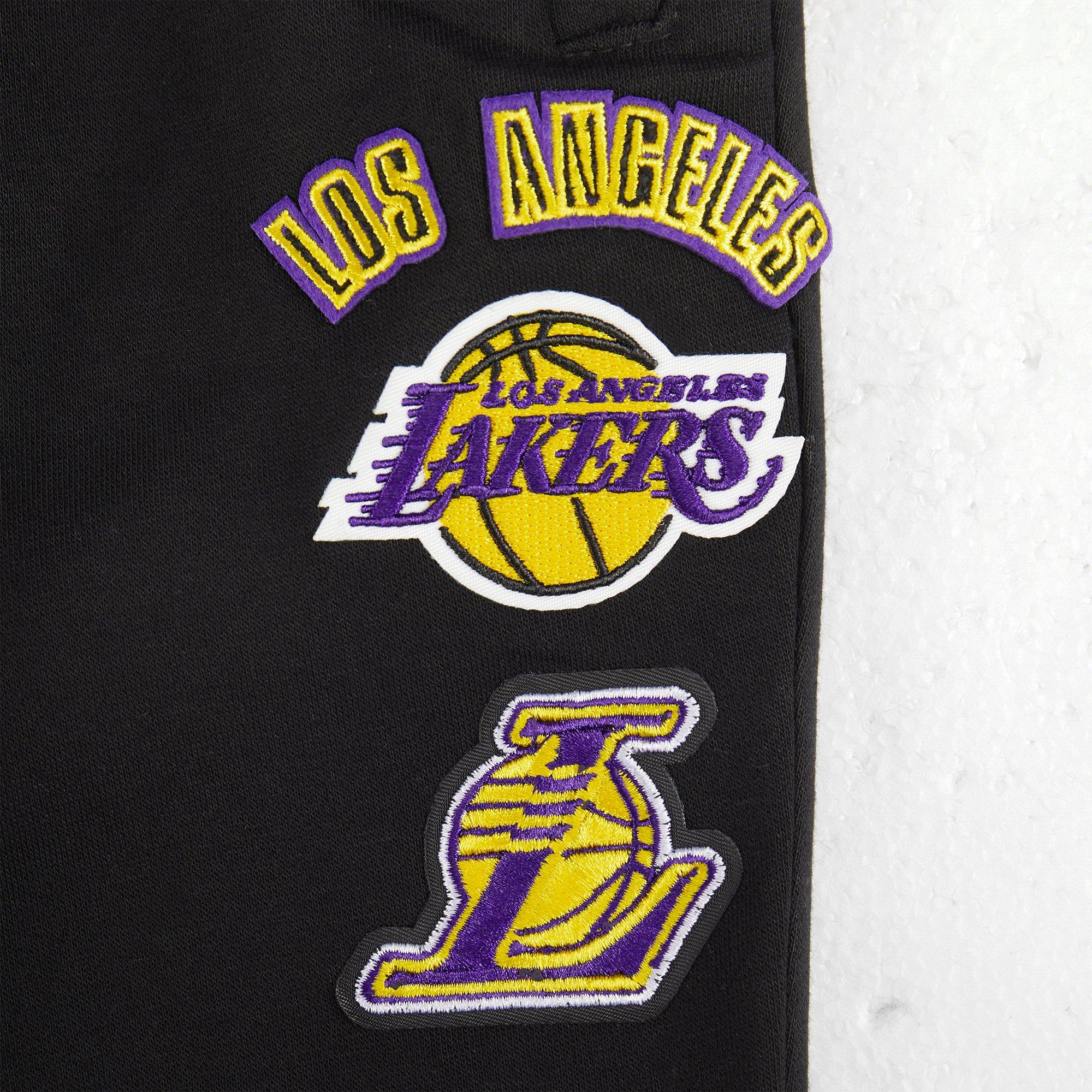 Pro Standard Toddler Boys' Los Angeles Lakers Retro Classic Sweatpants - Black/Purple - BLACK/PURPLE Thumbnail View 3