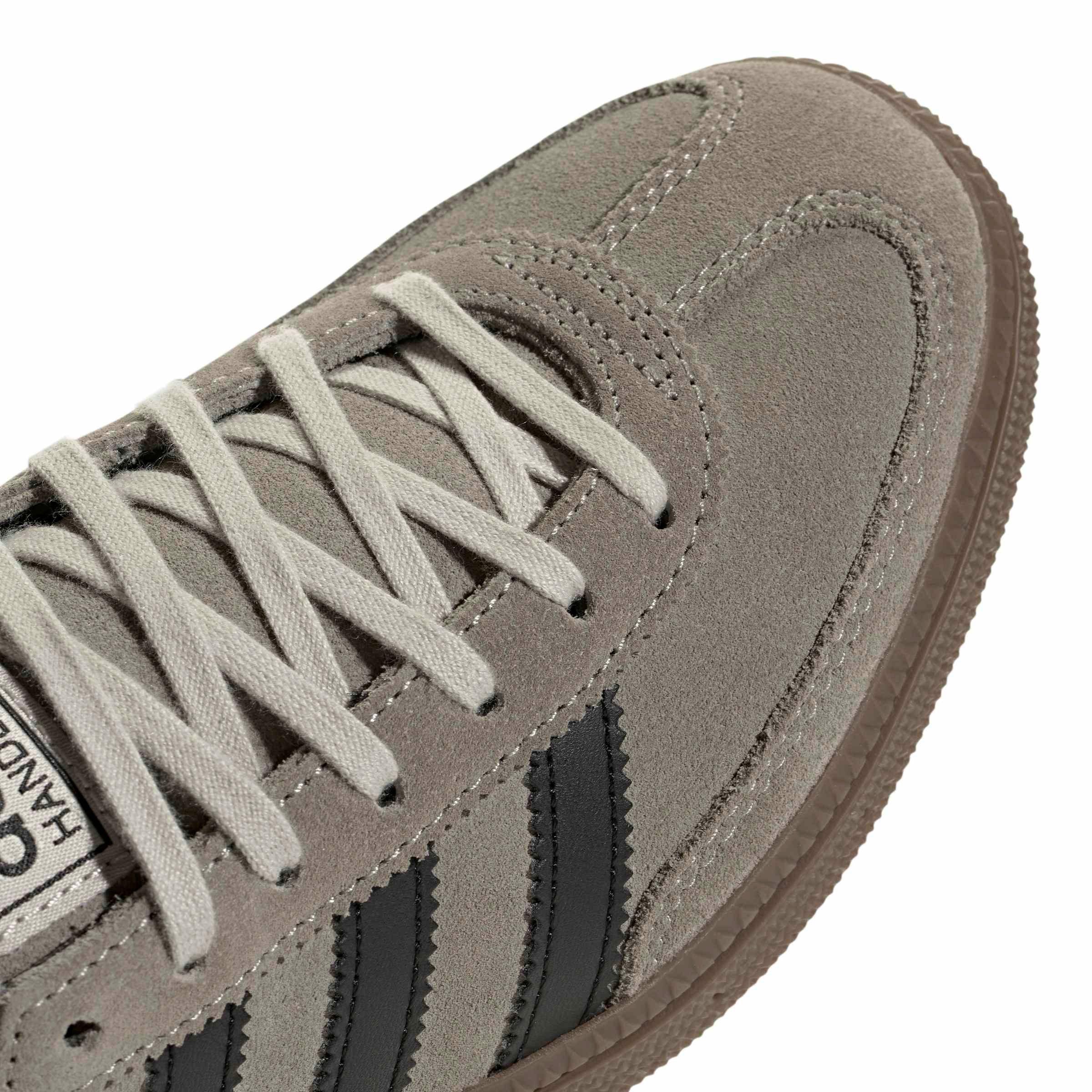 adidas Originals Handball Spezial "Silver Pebble/Core Black/Gum 5" Grade School Girls' Shoe - SILVER/BLACK/GUM