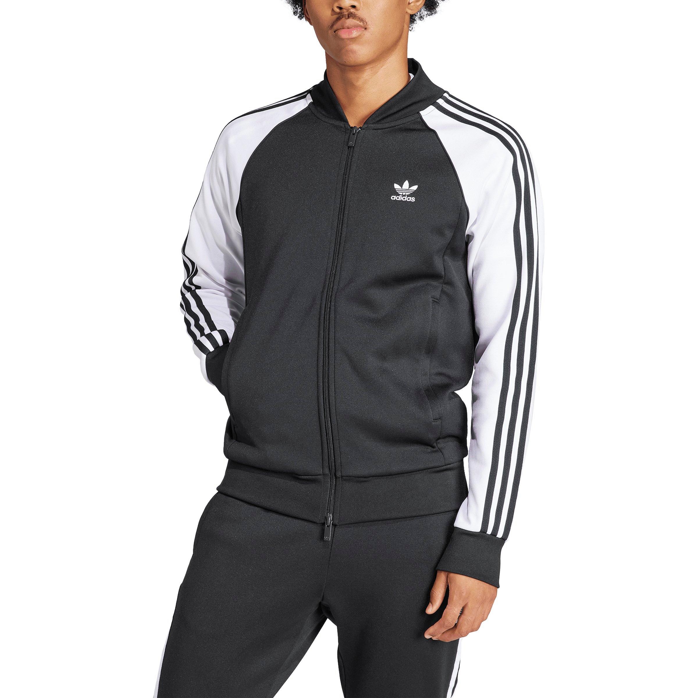 adidas Originals Men's Adicolor Classics SST Track Jacket-Black/White - BLACK/WHITE Thumbnail View 1
