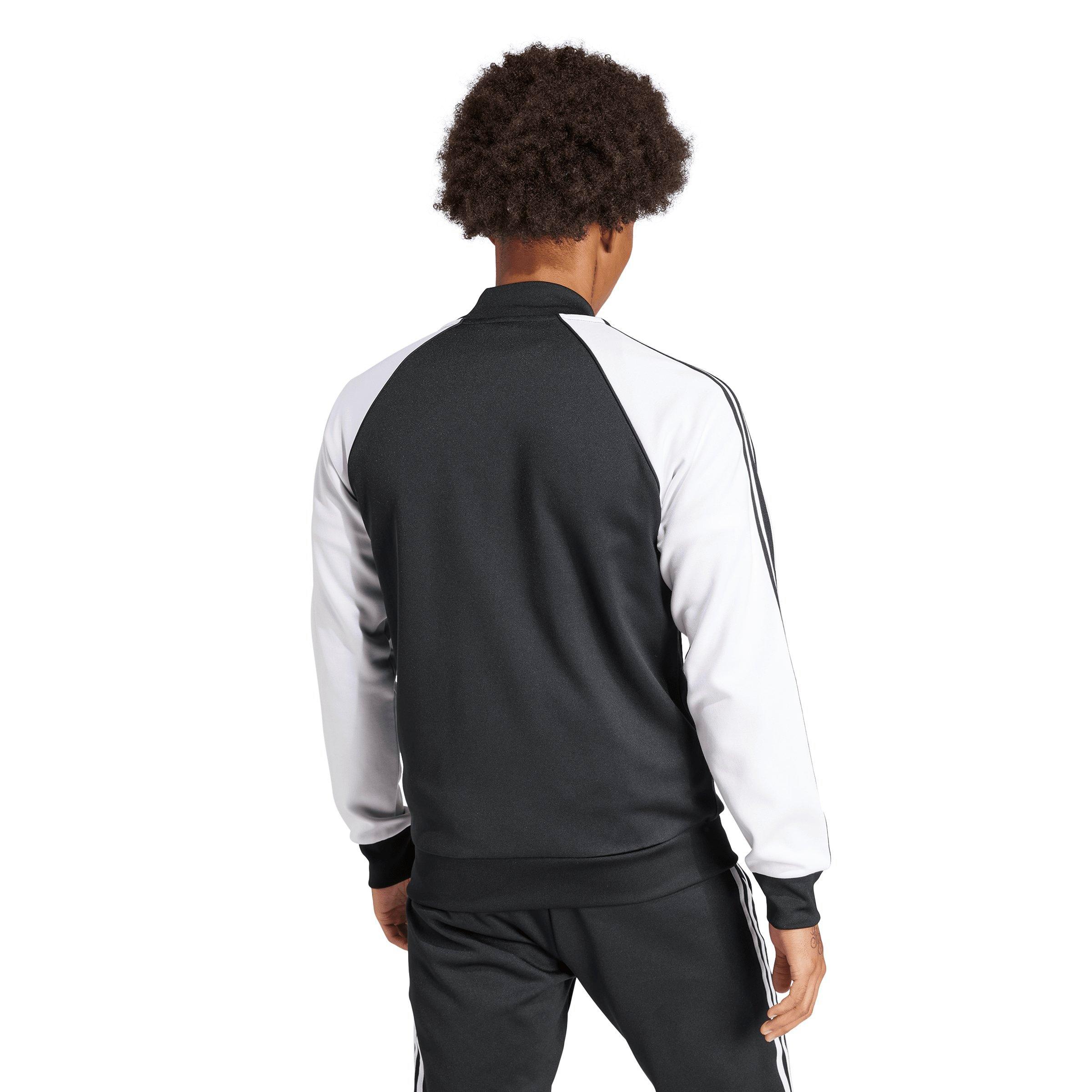 adidas Originals Men\'s Adicolor | Gear City Jacket-Black/White Classics SST - Hibbett Track