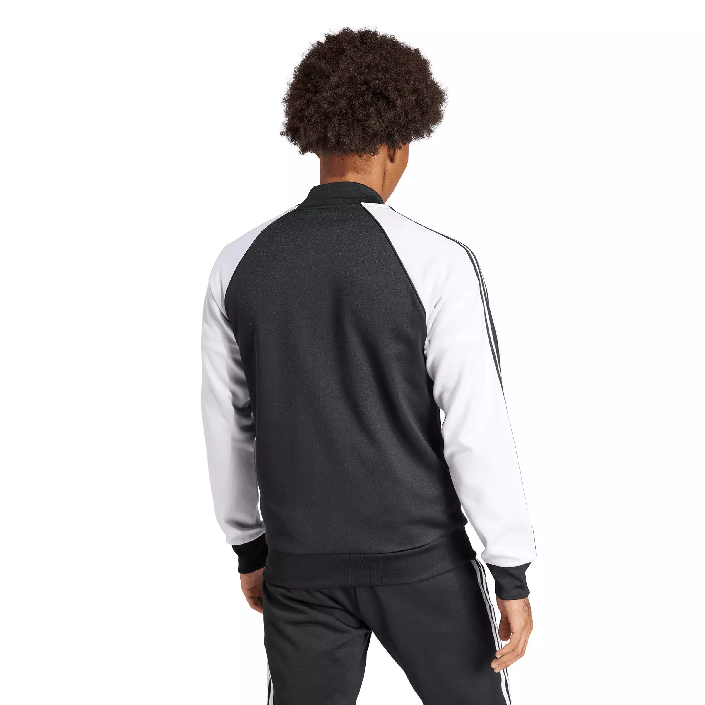 adidas Originals Men's Adicolor Classics SST Track Jacket-Black/White - BLACK/WHITE