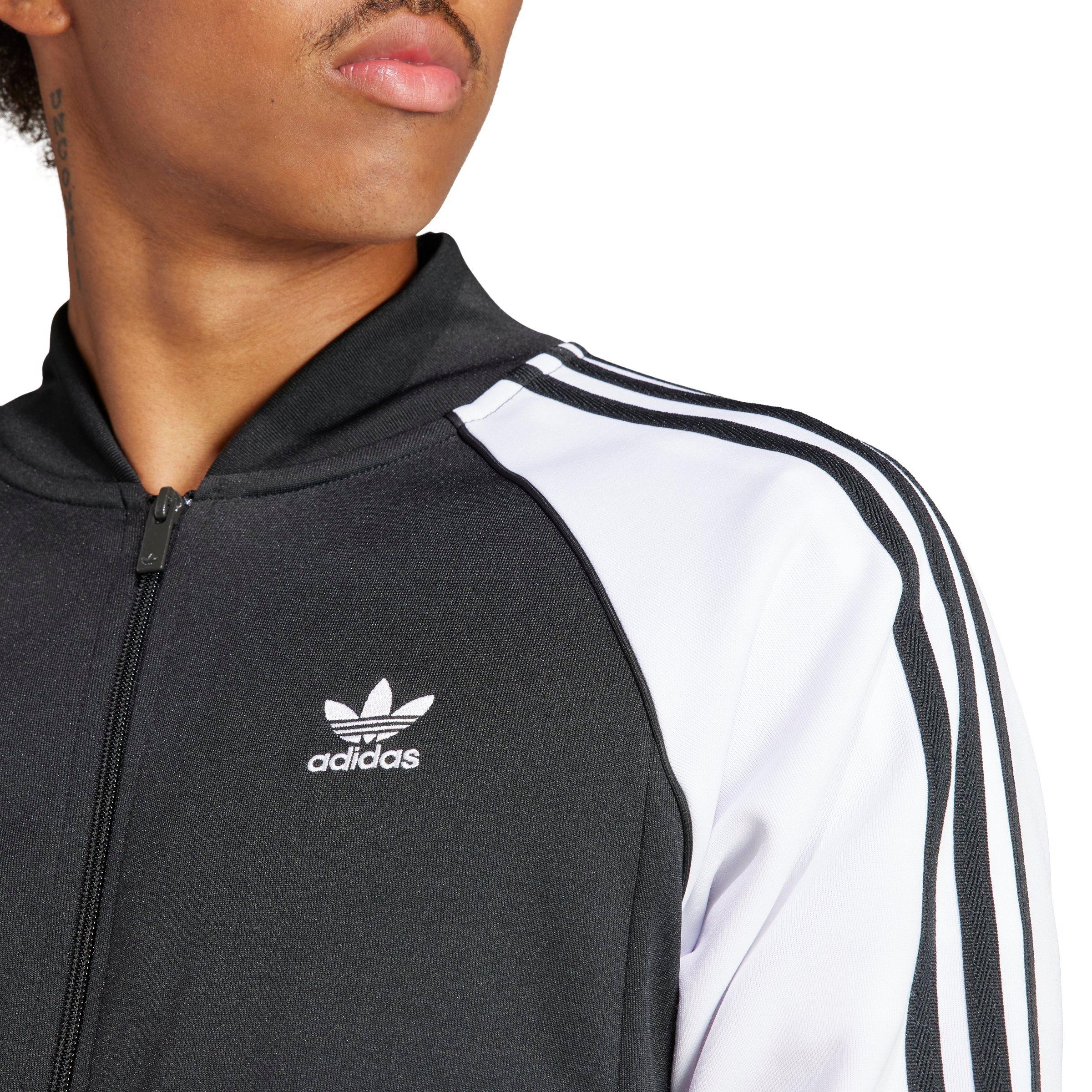 adidas Originals Men's Adicolor Classics SST Track Jacket-Black/White - BLACK/WHITE Thumbnail View 3