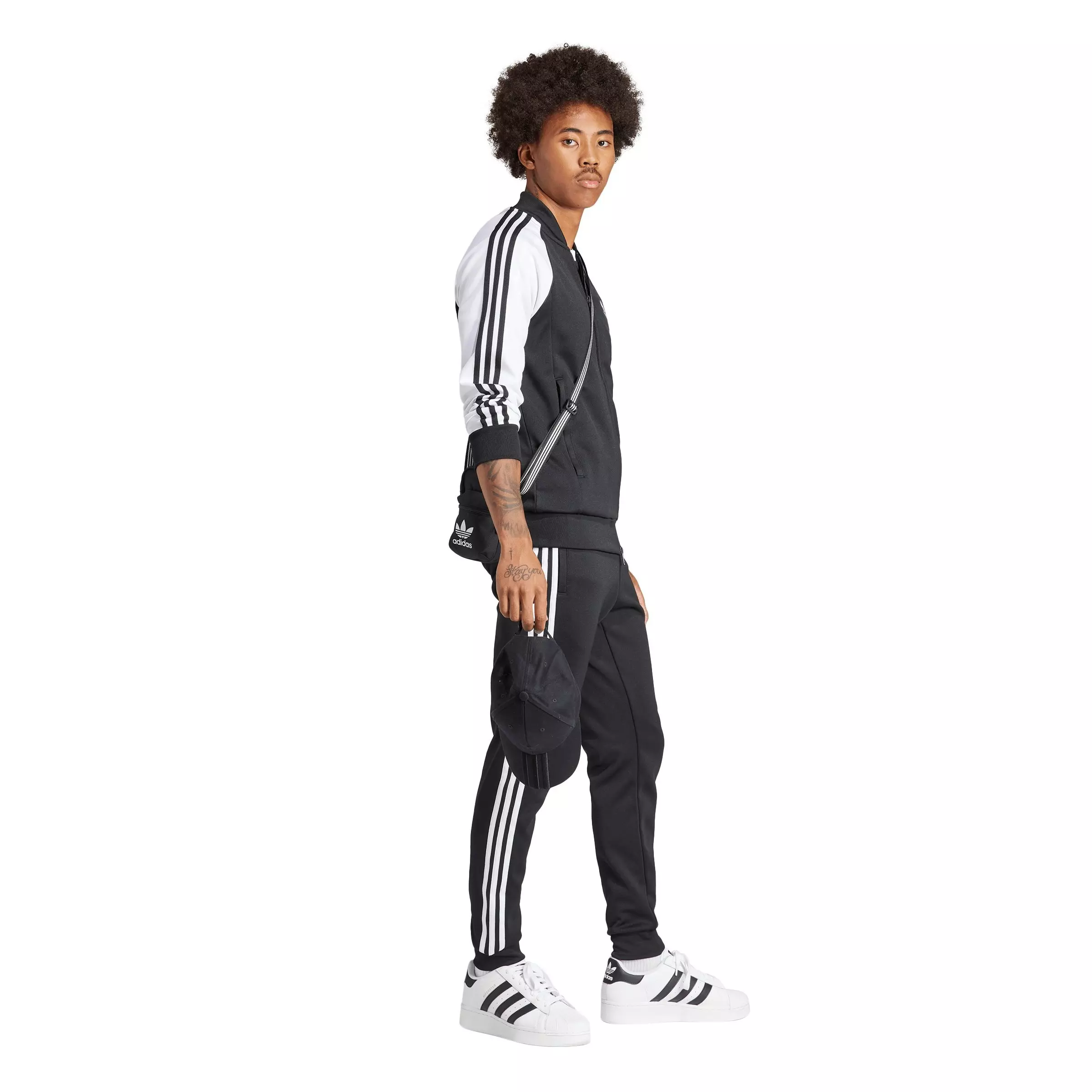 adidas Originals Men's Adicolor Classics SST Track Jacket-Black/White - BLACK/WHITE