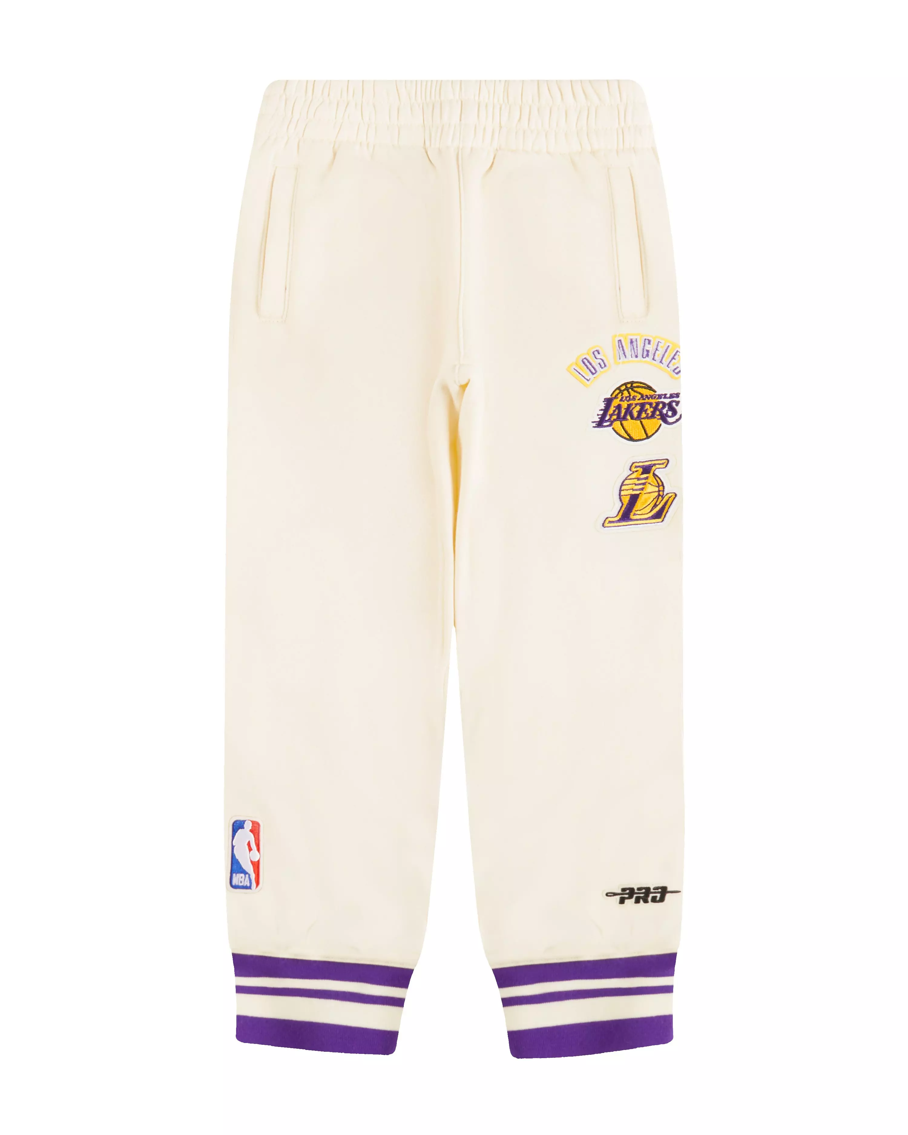 Pro Standard Toddler Boys' Los Angeles Lakers Retro Classic Sweatpants - White/Purple - WHITE/PURPLE