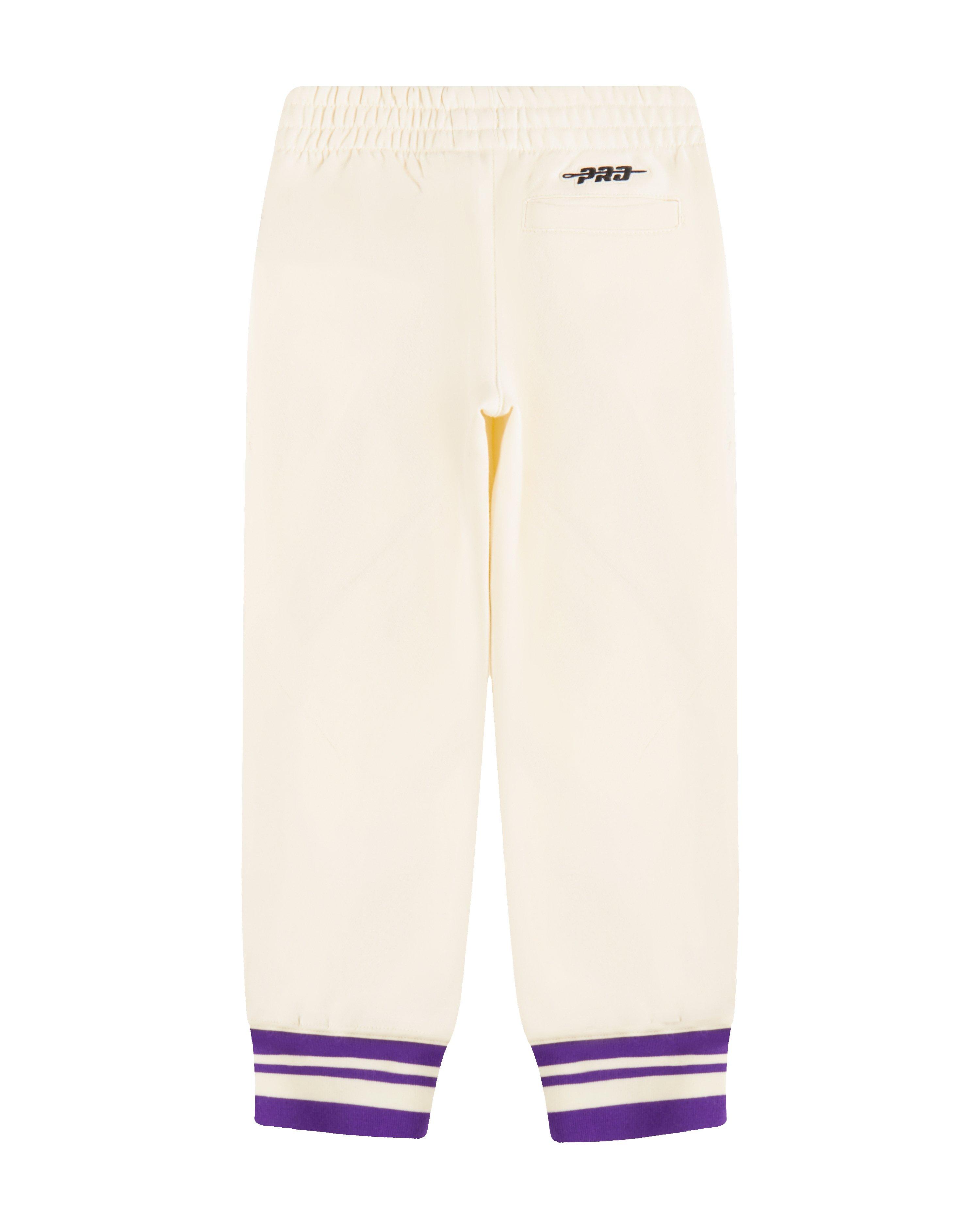 Pro Standard Toddler Boys' Los Angeles Lakers Retro Classic Sweatpants -White/Purple - WHITE/PURPLE Thumbnail View 2