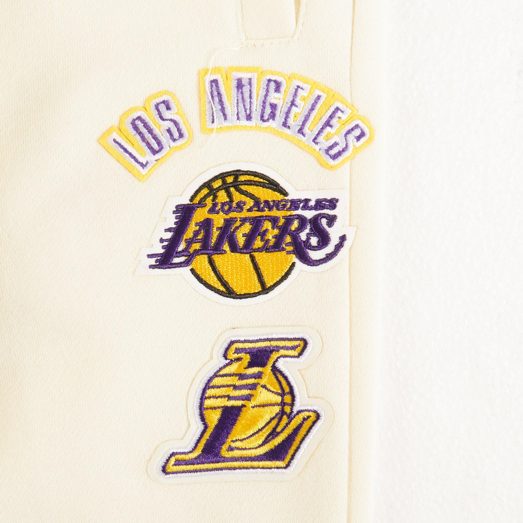 Pro Standard Toddler Boys' Los Angeles Lakers Retro Classic Sweatpants - White/Purple - WHITE/PURPLE Thumbnail View 3