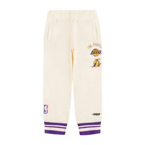 Pro Standard Toddler Boys' Los Angeles Lakers Retro Classic Sweatpants -White/Purple