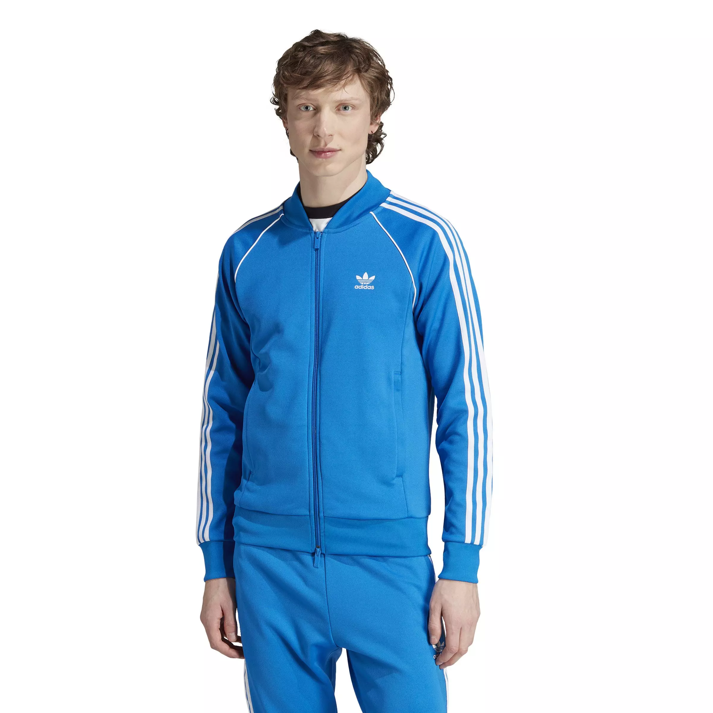 adidas Originals Men's Adicolor Classics SST Track Jacket-Blue - BLUE