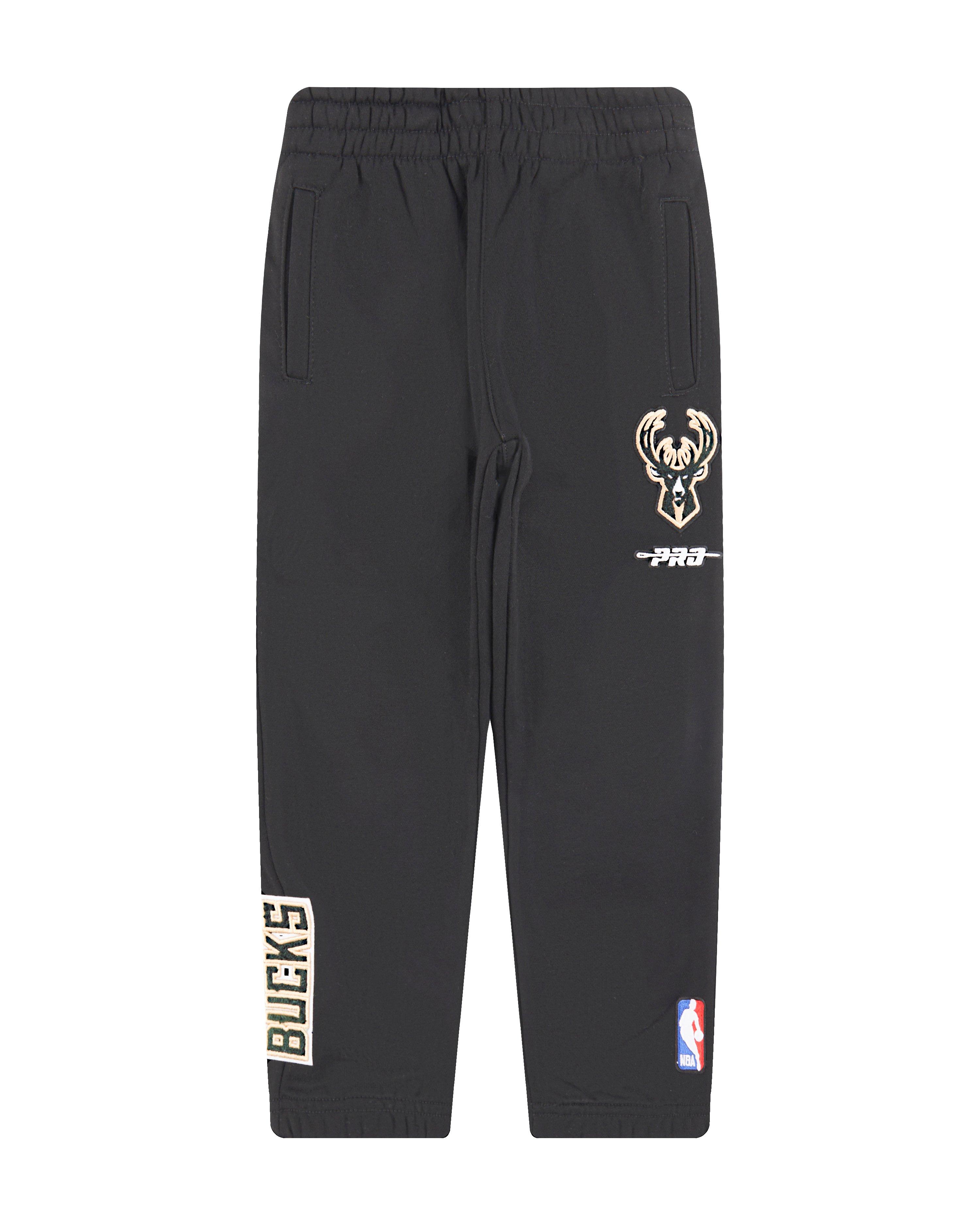 Pro Standard Toddler Boys' NBA Milwaukee Bucks Classic Fleece Sweatpants -Black - BLACK Thumbnail View 1