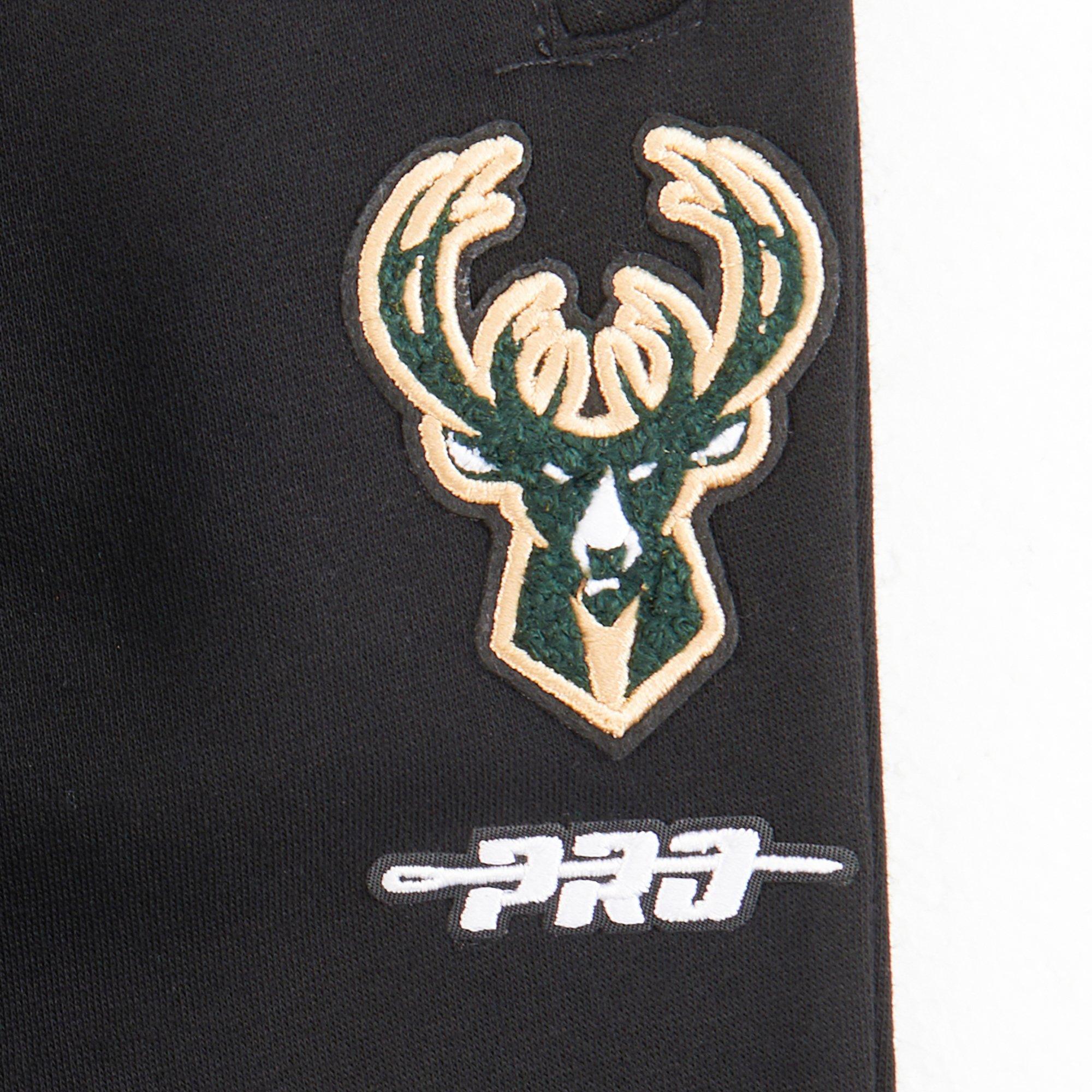 Pro Standard Toddler Boys' NBA Milwaukee Bucks Classic Fleece Sweatpants -Black - BLACK Thumbnail View 3