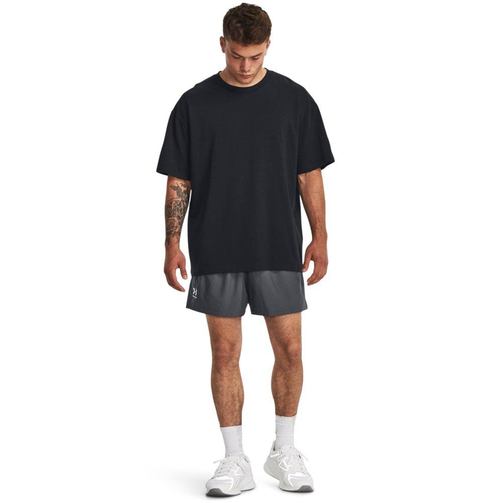 Under Armour Men's Oversized Heavyweight Short Sleeve T-Shirt - BLACK/WHITE Thumbnail View 3