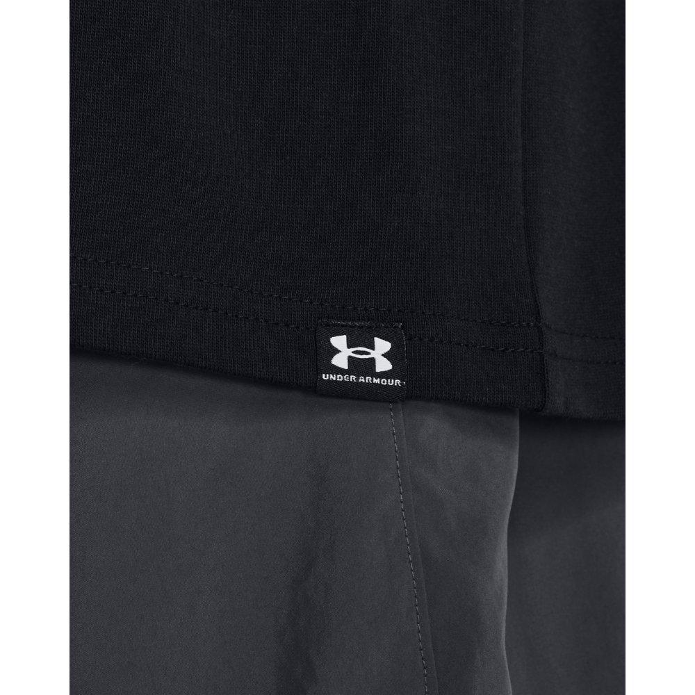 Under Armour Men's Oversized Heavyweight Short Sleeve T-Shirt - BLACK/WHITE Thumbnail View 4
