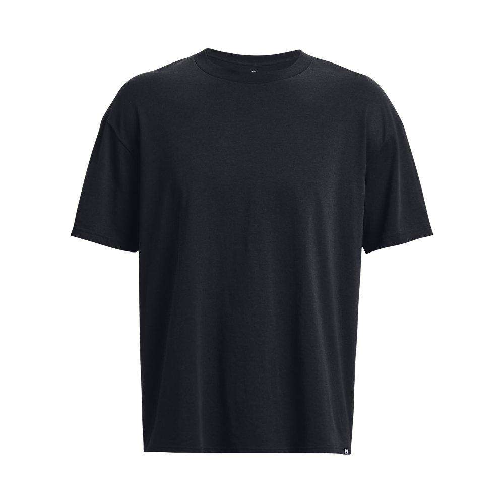 Under Armour Men's Oversized Heavyweight Short Sleeve T-Shirt - BLACK/WHITE Thumbnail View 5