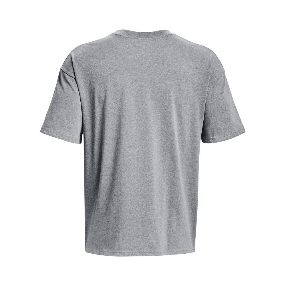 Under Armour Men's Oversized Heavyweight Short Sleeve T-Shirt - GREY/WHITE Thumbnail View 6