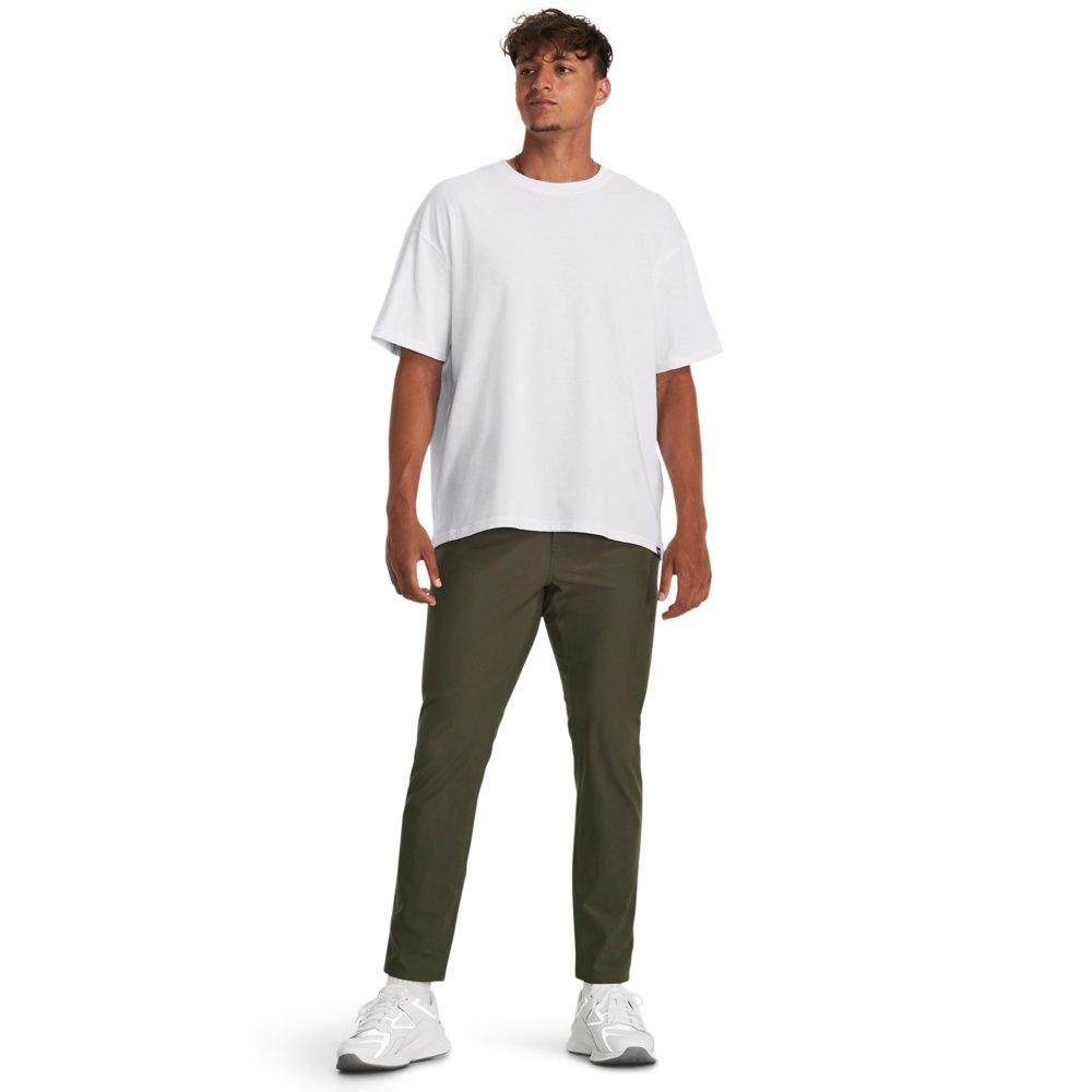 Under Armour Men's Oversized Heavyweight Short Sleeve T-Shirt - WHITE Thumbnail View 4