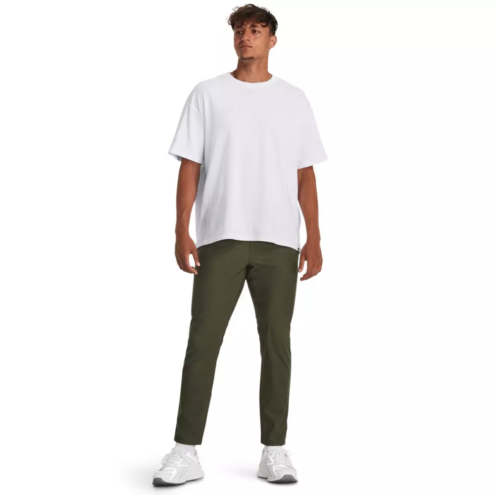 Under Armour Men's Oversized Heavyweight Short Sleeve T-Shirt - WHITE