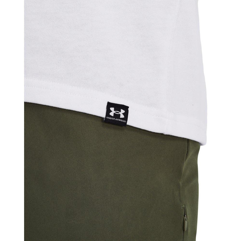 Under Armour Men's Oversized Heavyweight Short Sleeve T-Shirt - WHITE Thumbnail View 3