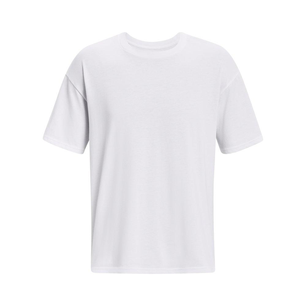 Under Armour Men's Oversized Heavyweight Short Sleeve T-Shirt - WHITE Thumbnail View 5