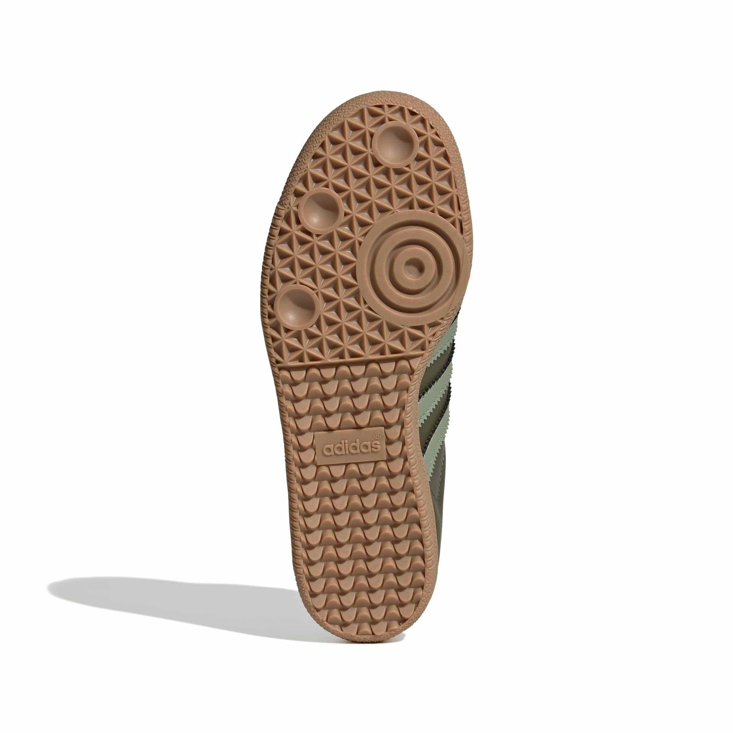 adidas Originals Samba OG "Olive Strata/Tent Green/Gum 4" Grade School Boys' Shoe - OLIVE/GREEN/GUM